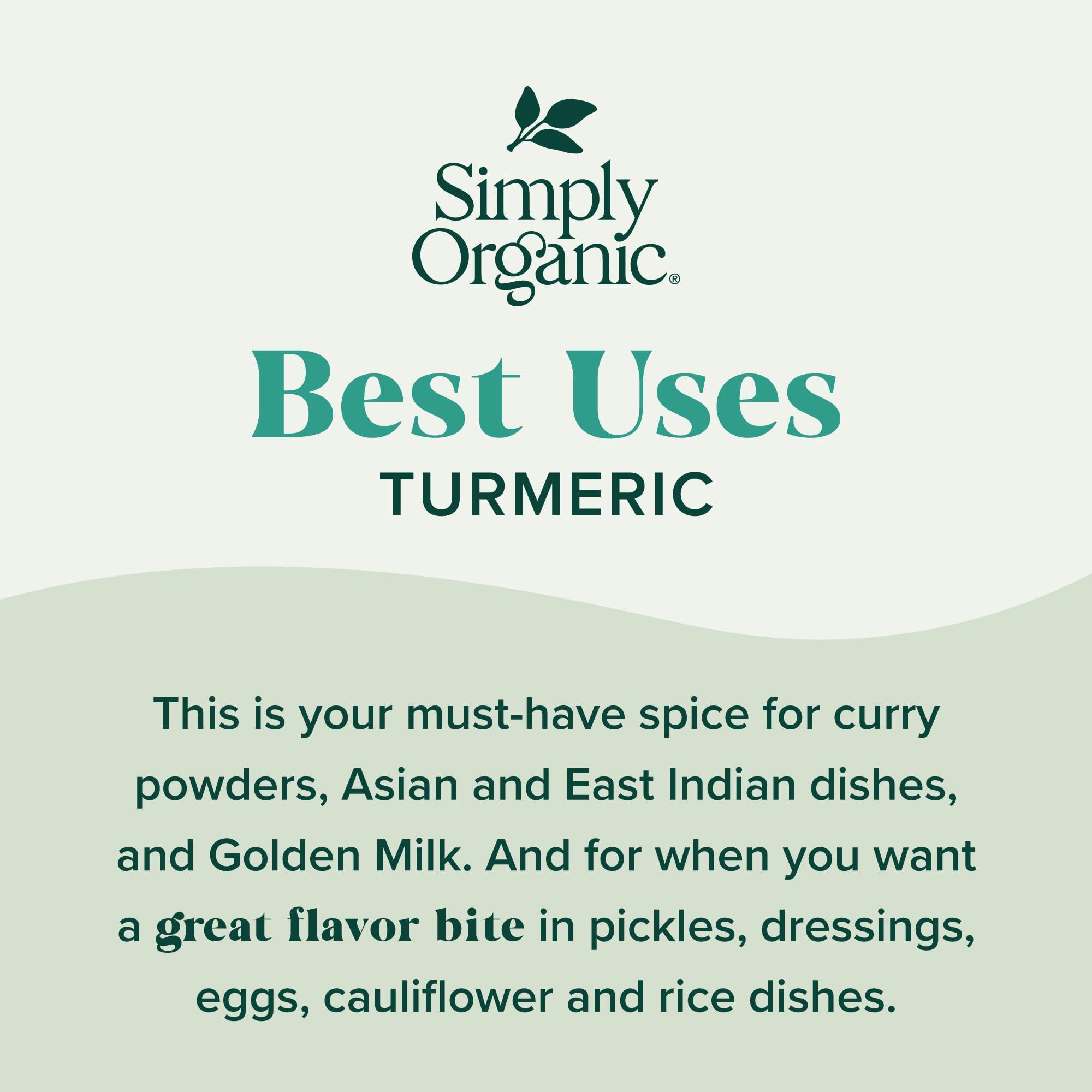 Simply Organic Ground Turmeric Root, 2.38 Oz - Image 3