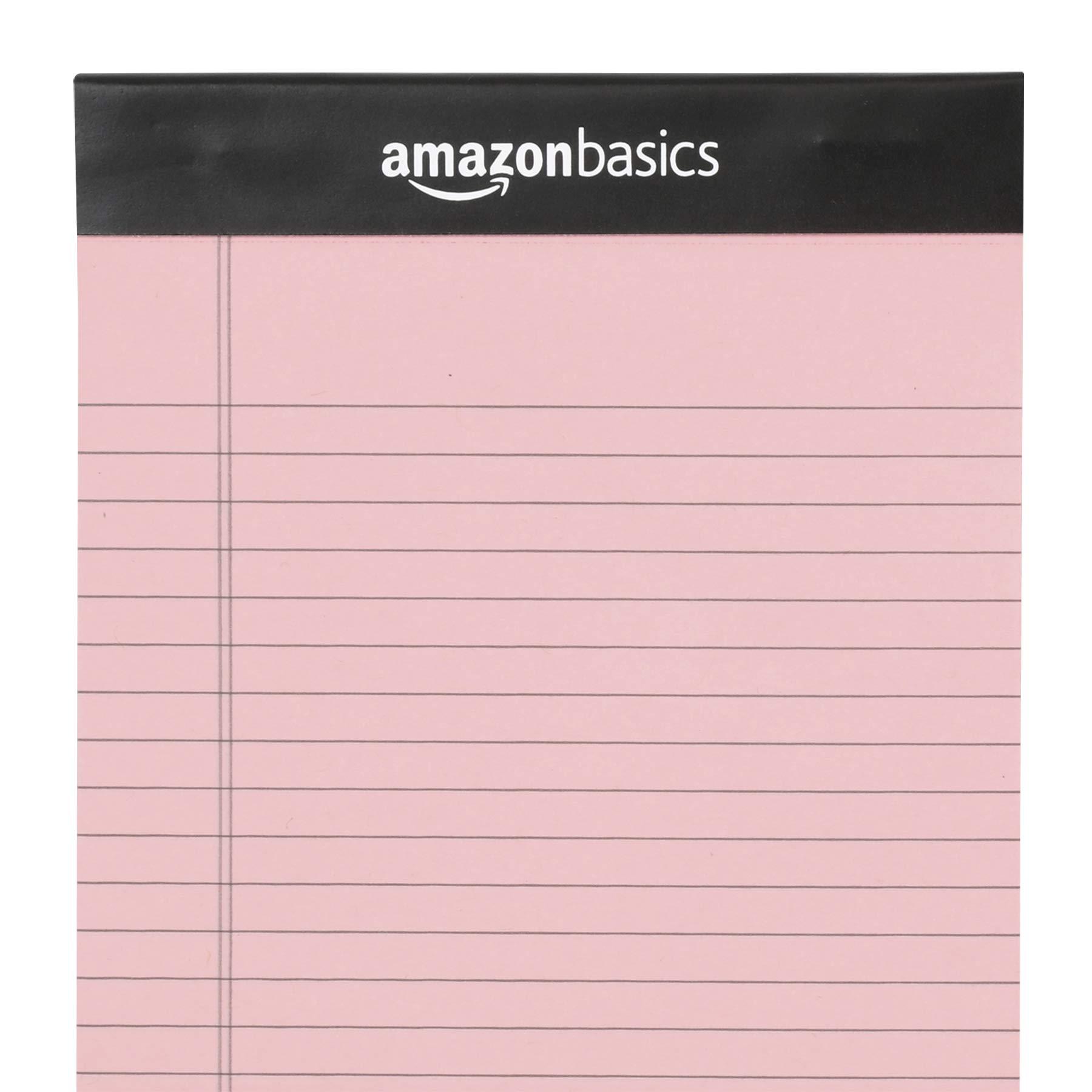 Amazon Basics Narrow Ruled 5-Inch by 8-Inch Lined Writing Note Pads, 6 Count (50 Sheet Pads), Multicolor - Image 5