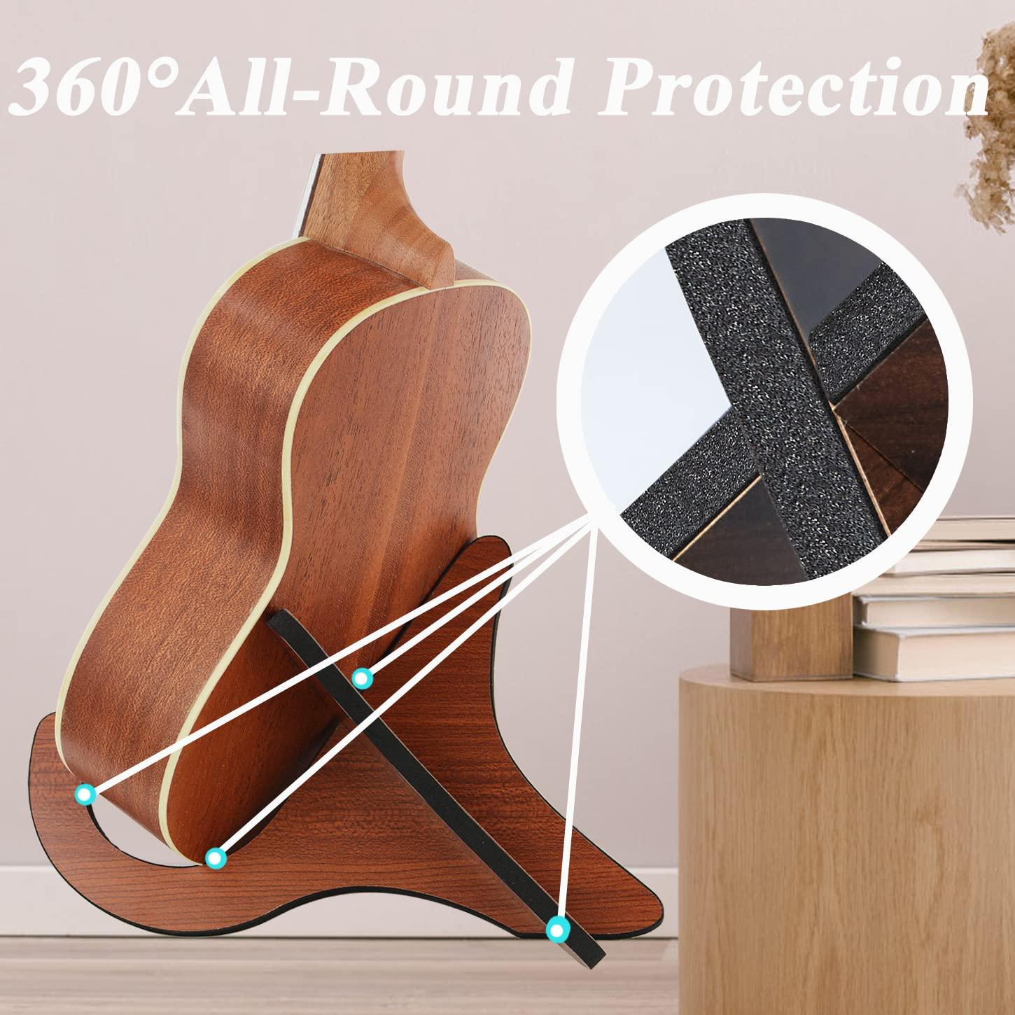 Ukulele Wood Folding Portable Stand for Mandolins and Violins - Image 3