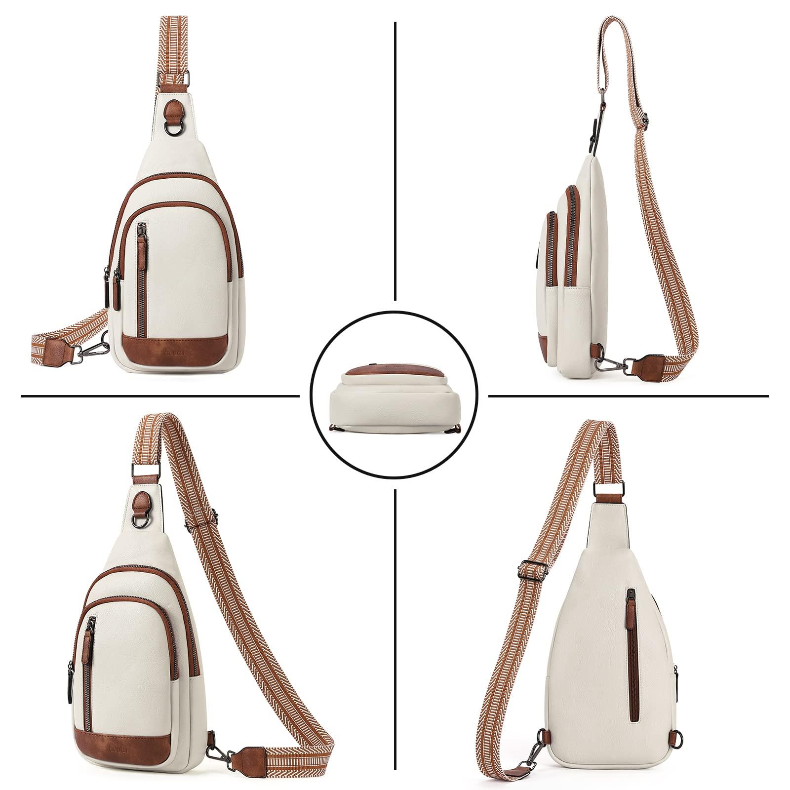 CLUCI Crossbody Bags for Women - Sling Backpack Travel Bag in Leather - Image 6