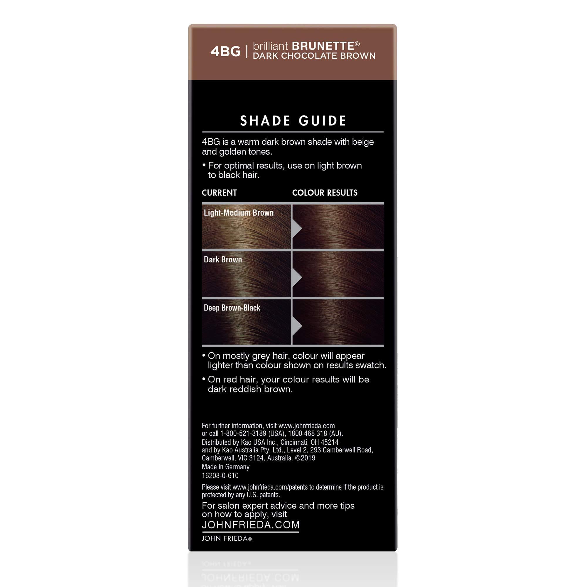 John Frieda Precision Foam Colour, Dark Chocolate Brown 4BG, Full-Coverage Hair Color Kit, Anti-Fade Gray Coverage, Deep Color Saturation Hair Dye, 1 Application - Image 12