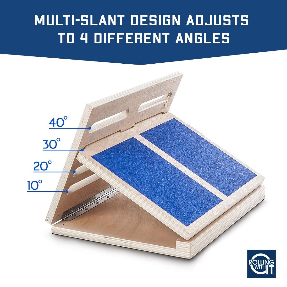 Professional Slant Board for Calf Stretching - Adjustable Wooden Incline Board - Increase Flexibility, Mobility, Pain Relief - Anti-Slip Design - Achilles - Fascia Stretcher - Tight Calves - Image 6
