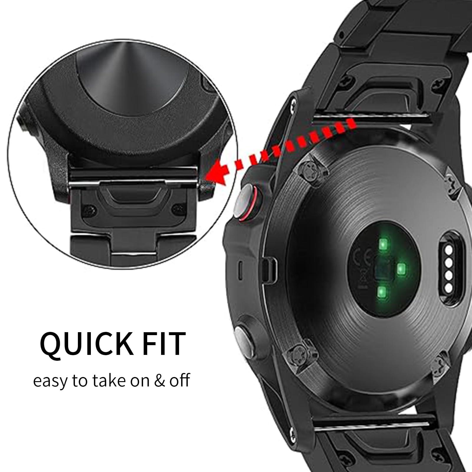 synsing Titanium 22mm Band Compatible for Fenix 8 47mm/E 47mm/7/6 Pro/5 Plus/EPIX 2/Forerunner 965 955, 26mm Metal Quick Release WatchBand for Fenix 8 51mm/Enduro 3 51mm/7X Pro Sapphire Solor/6X Pro - Image 5