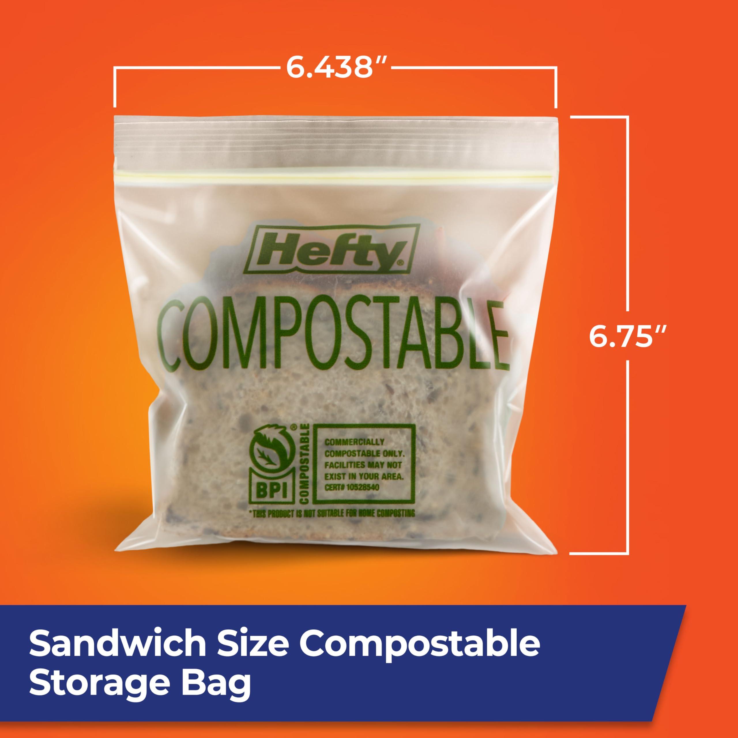 Hefty® Compostable Press-To-Close​ Sandwich 50 Count - Image 5