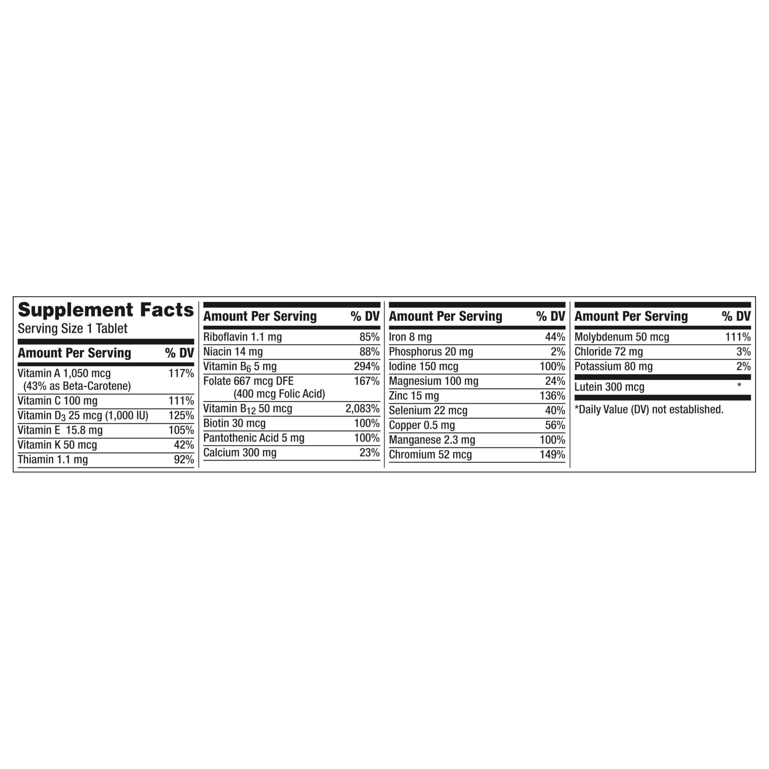 Centrum Silver Women's Multivitamin for Women 50 Plus, Multivitamin/Multimineral Supplement with Vitamin D3, B Vitamins, Non-GMO Ingredients, Supports Memory and Cognition in Older Adults - 200 Ct - Image 14