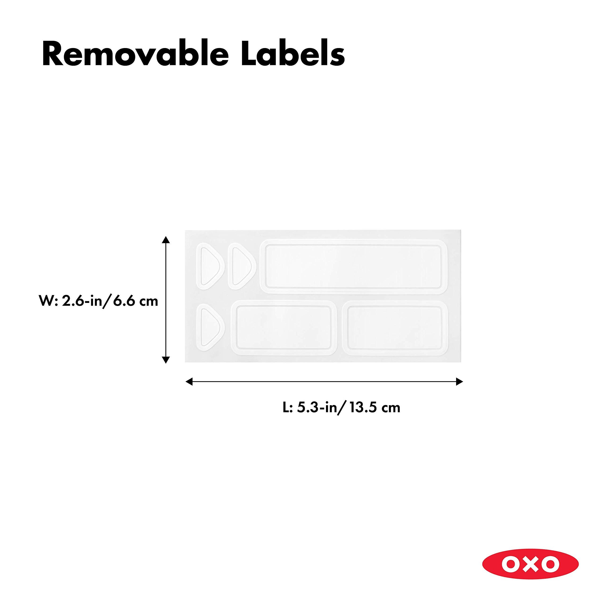 OXO Good Grips POP Container Removable Labels,White - Image 3