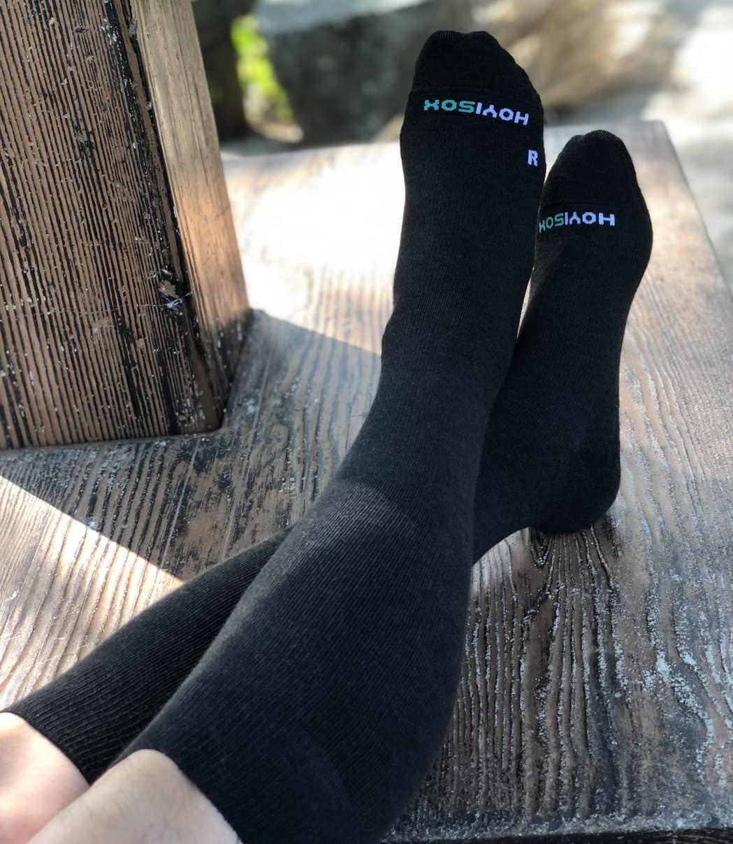 HOYISOX Big and Tall Support Socks for Wide Calves – Comfortable Knee High Fit for Men and Women - Image 7
