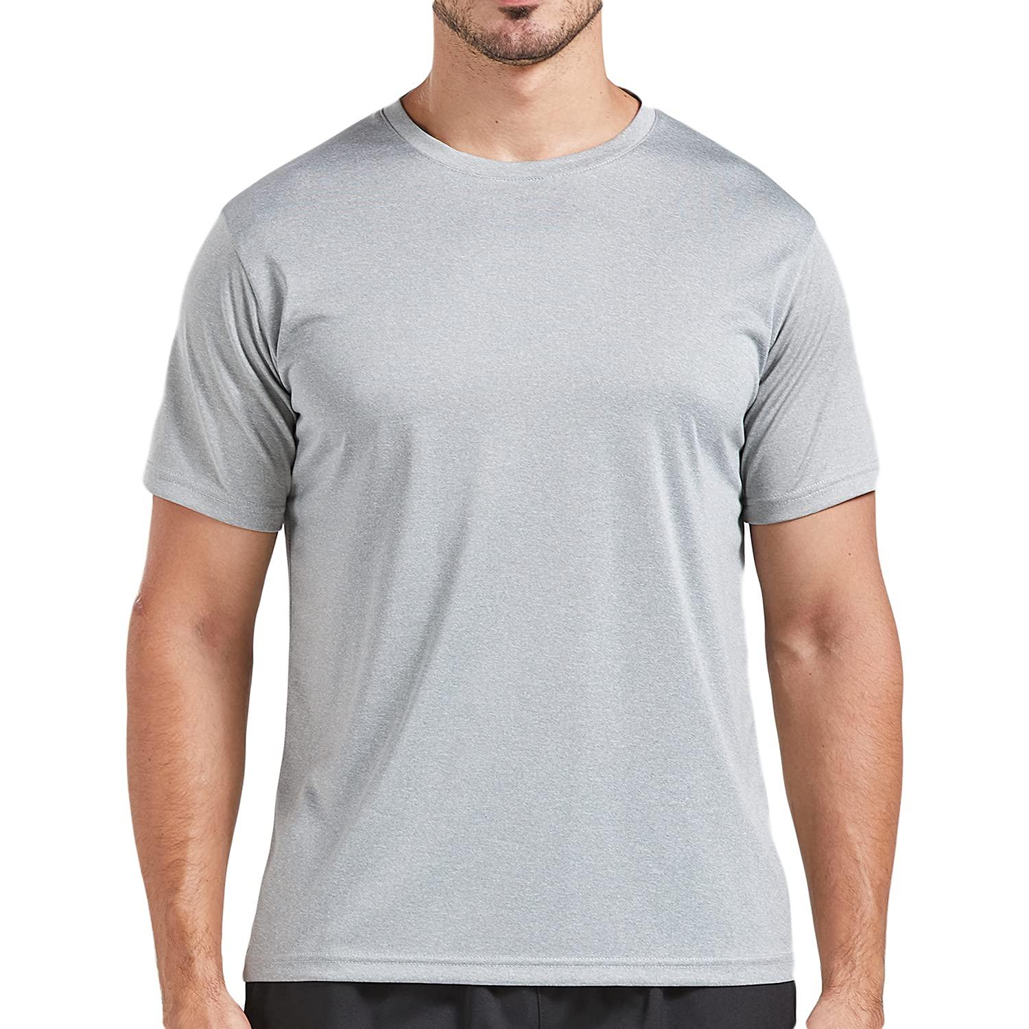 5 Pack Men's Dry Fit T Shirts Athletic Running Gym Workout Short Sleeve Tee Shirts for Men - Image 3