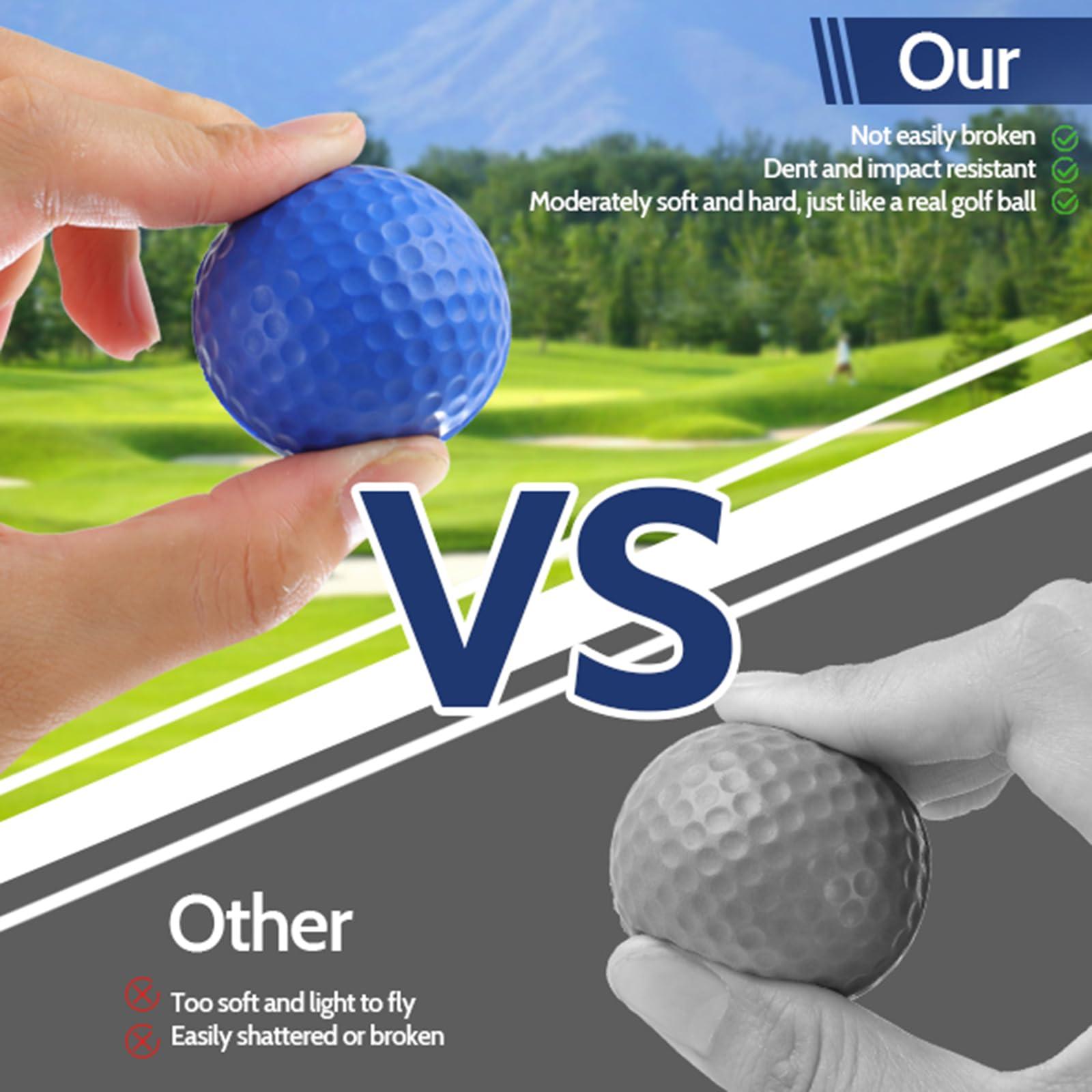 Guirnd 20 Pack Foam Golf Balls, 41mm Practice Golf Balls, Realistic Feel and Long Lasting Limited Fligh Practice Golf Balls for Backyard, Soft Golf Balls for Indoor or Outdoor - Image 3