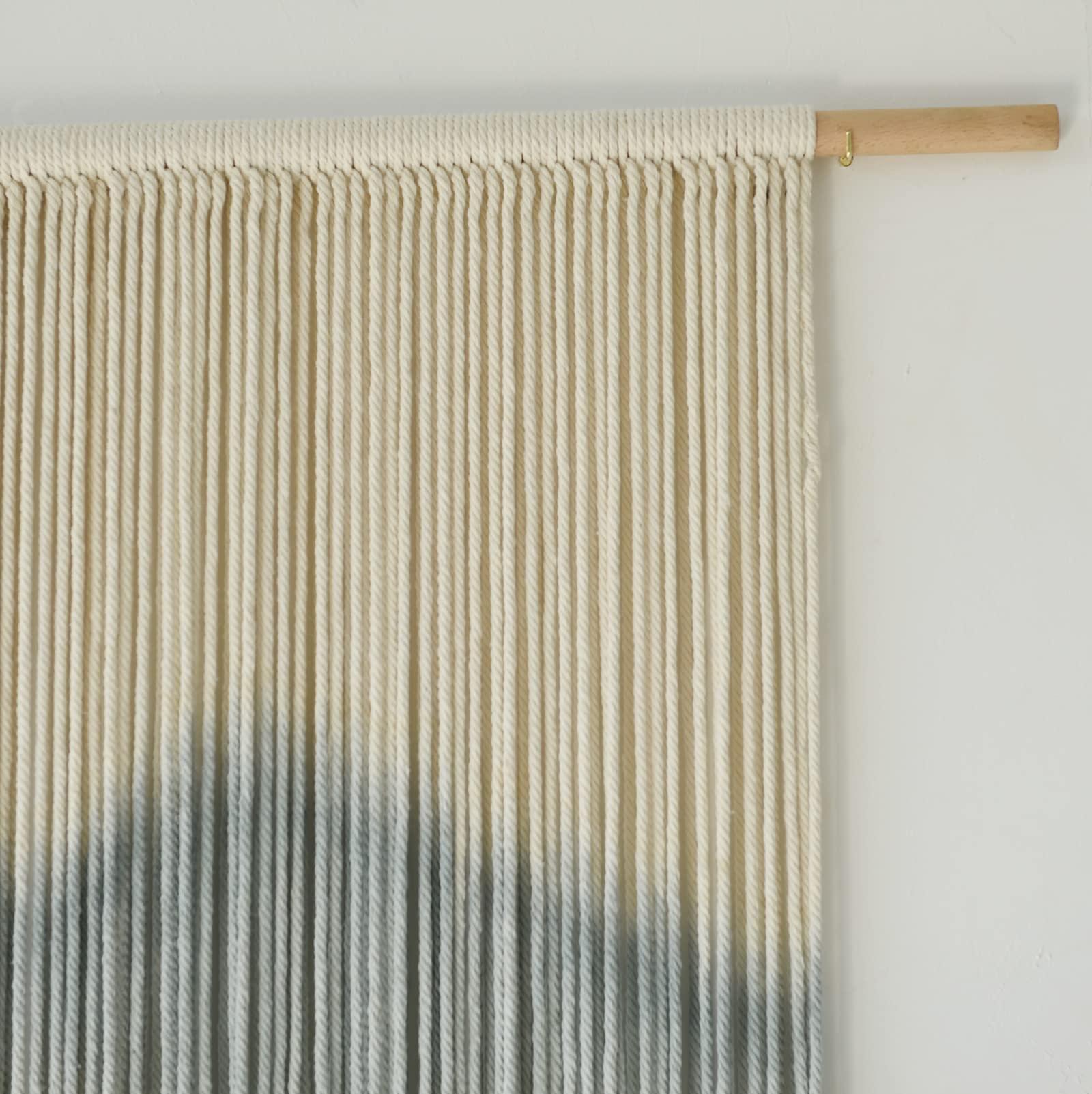 IOWER Macrame Wall Hanging Mountain Dip-Dyed Macrame Wall Decor Large Modern Fiber Art Boho Wall Decor 57" Wx35 L - Image 7