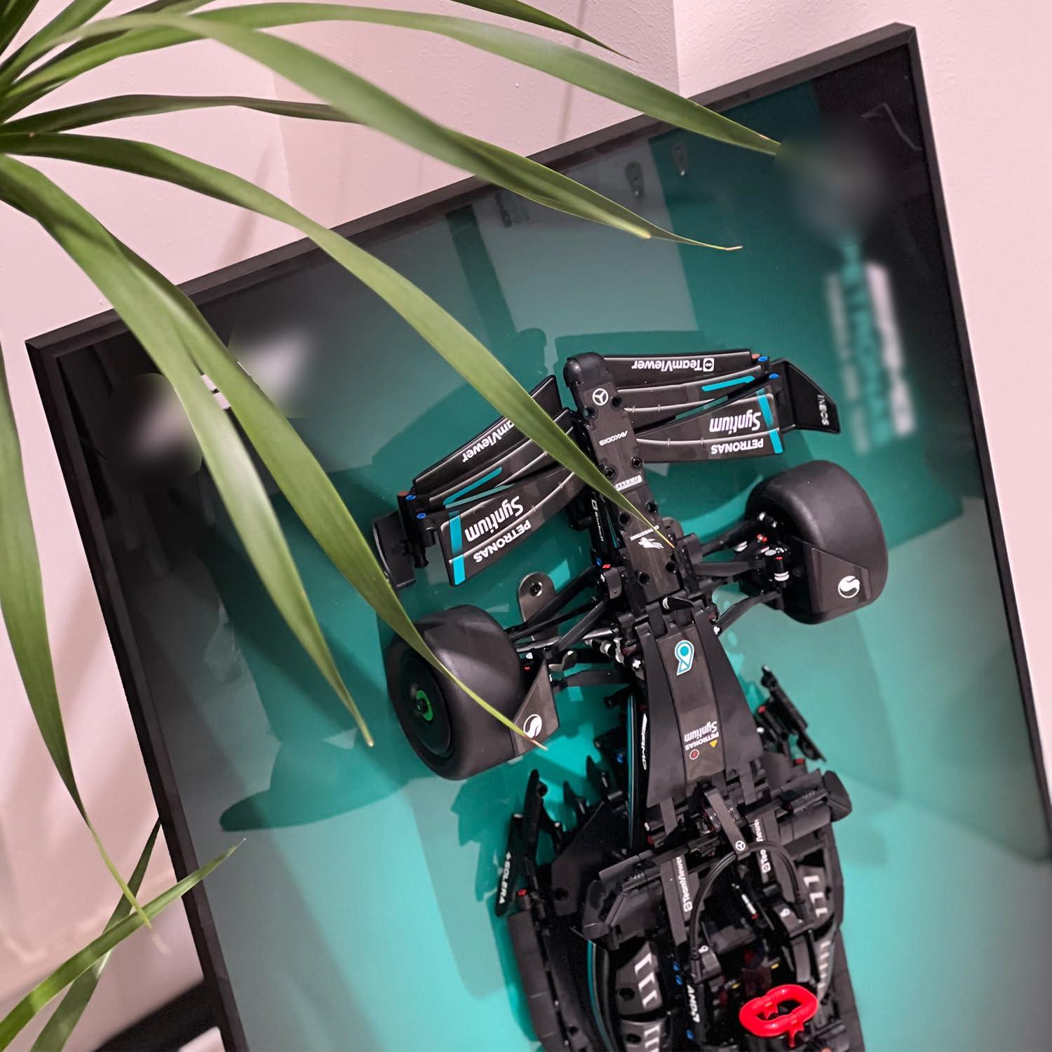 iLuane Display Wallboard for Lego Technic Mercedes-AMG F1 W14 E Performance Race Car Building Set 42171, Adult Collectibles Wall Mount, Home or Office Décor, Gradient Color (No Car Included) - Image 7