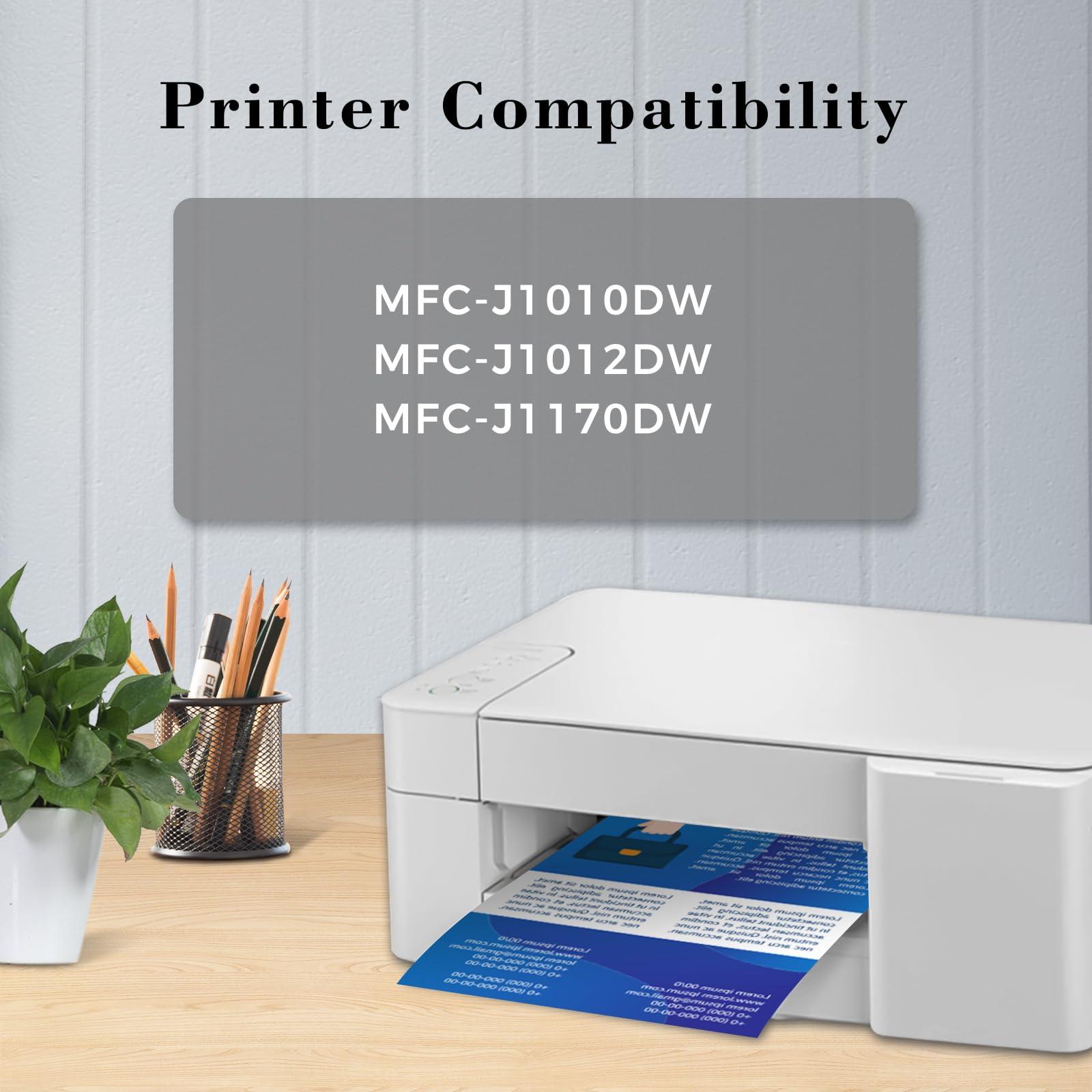 Printer Ink LC401XL LC 401 XL MFC-J1010DW Ink Cartridges for Brother Printer Compatible for Brother LC401XL LC401 Black for Brother MFC J1010DW MFC-J1012DW MFC-J1170DW (2 Black) - Image 2