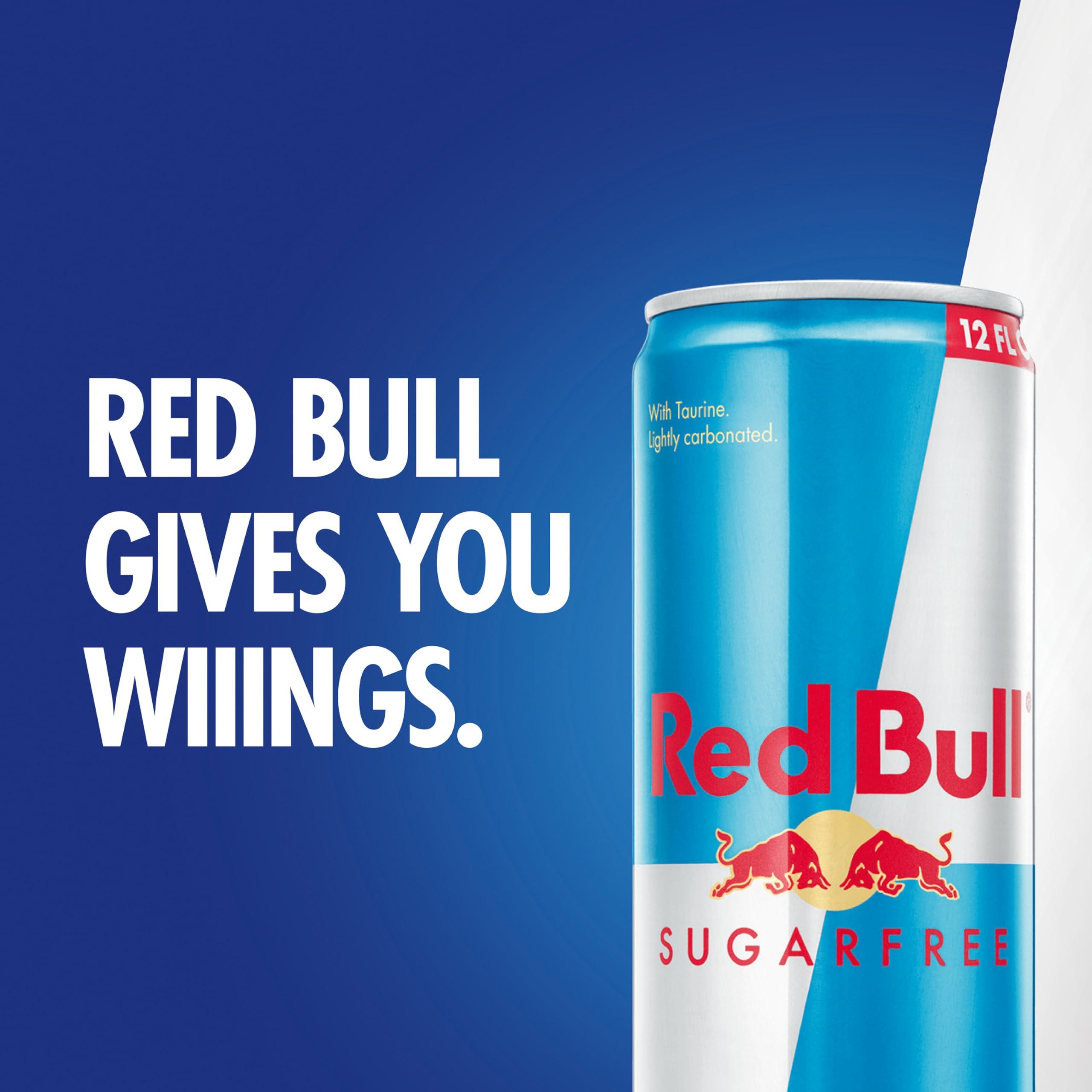 Red Bull Sugar Free Energy Drink with 114mg Caffeine plus Taurine & B Vitamins, 12 Fl Oz, 6 Packs of 4 Cans (Pack of 24) - Image 4