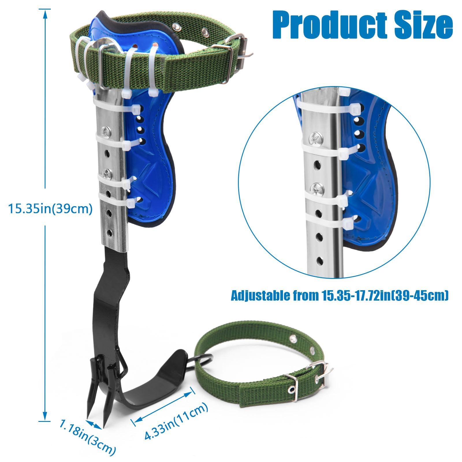 MAHOOMMAKH Tree Climbing Spikes, Tree Climbing Gear with Adjustable Climbing Belt- Tree Climbing Equipment for Tree Work, Picking Fruit, Outdoor - Image 2