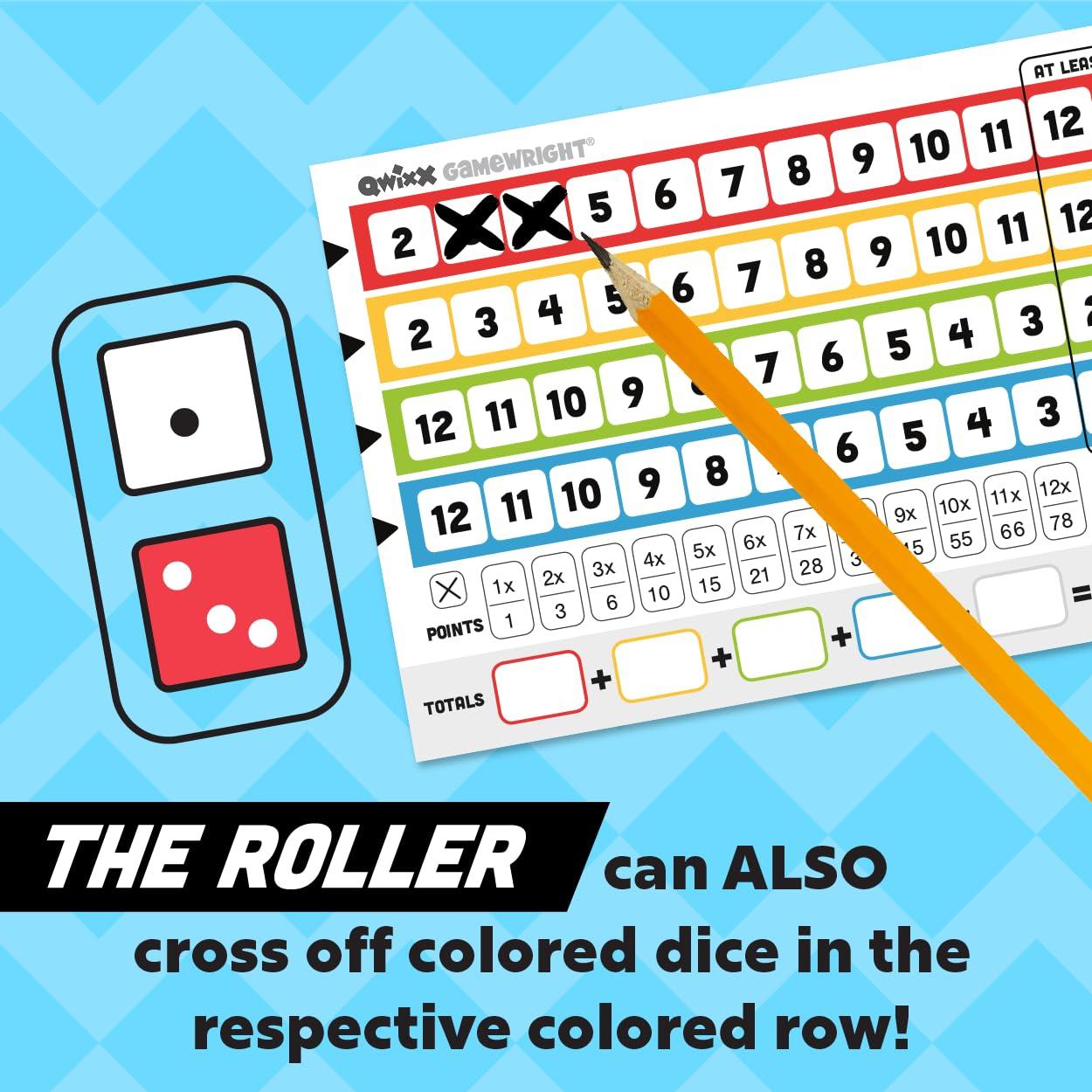 Qwixx: The frantic dice rolling game that everyone plays at once! For ages 8+, 2-5 players, from Gamewright - Image 6