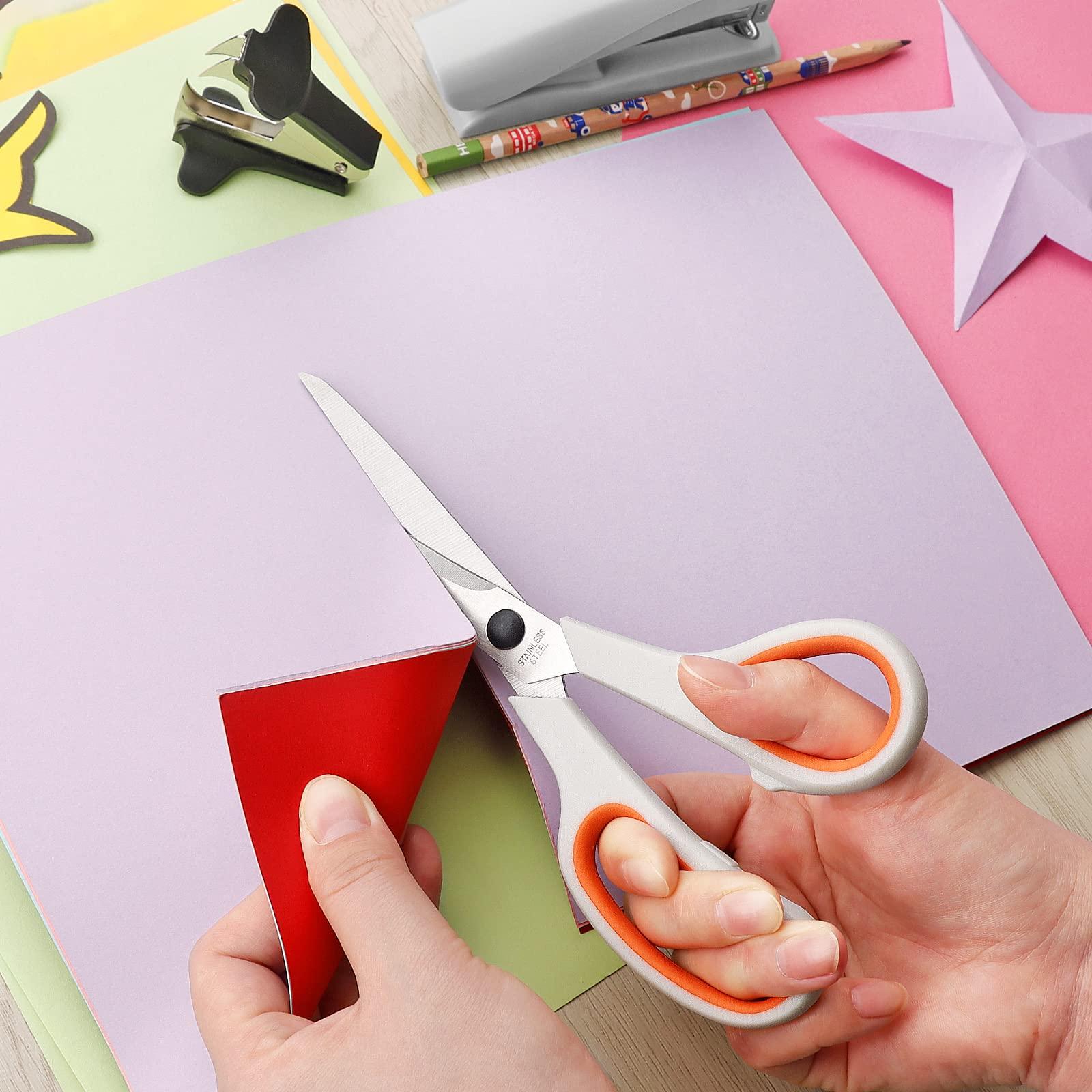 Asdirne Office Supplies Kit, Desk Accessory Set, Including 2 Scissors, 1 Stapler,1000 Pieces 26/6 Staples, 1 Staple Remover, 1 Tape Dispenser and 1 Tape, Perfect Office Partners - Image 2