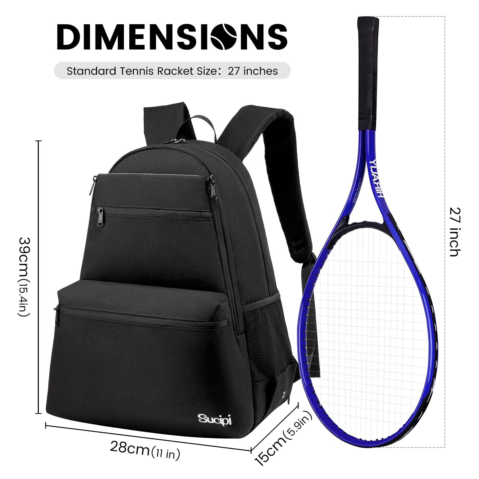 Sucipi Tennis Bag Professional Tennis Backpack for Men and Women Racket Bags Holds 2 Rackets with Ventilated Shoe Compartment - Image 5