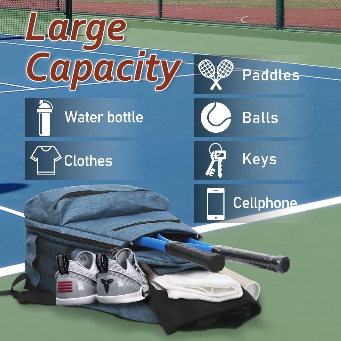 Layway Tennis Backpack for Men Women,Tennis Rackets Bag to Carry Racquets of Racquetball, Squash,Badminton,Pickleball and Other Travel Sport Accessories - Image 2