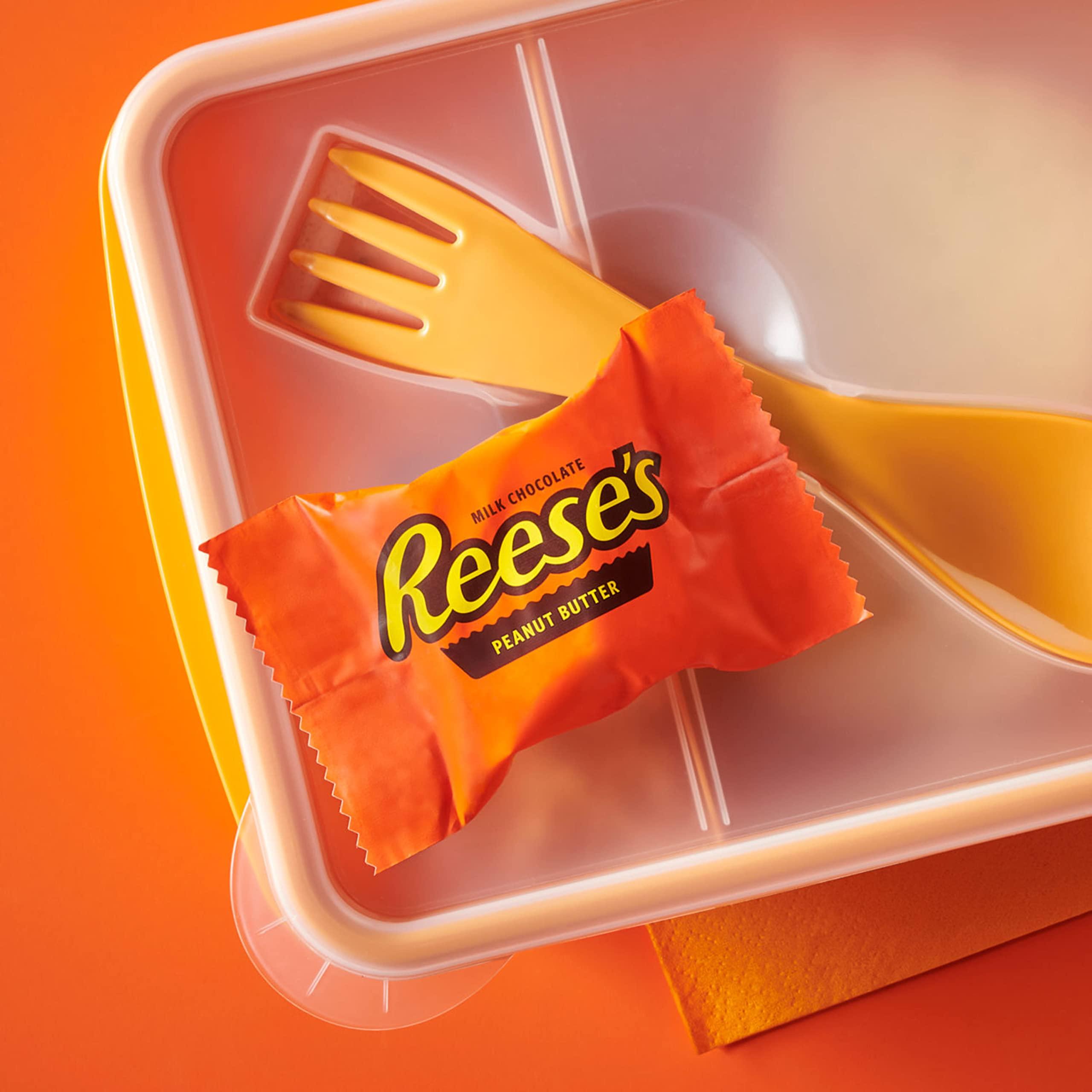 REESE'S Milk Chocolate Snack Size Peanut Butter Cups, Candy Pantry Pack, 13.75 oz (25 Pieces) - Image 6