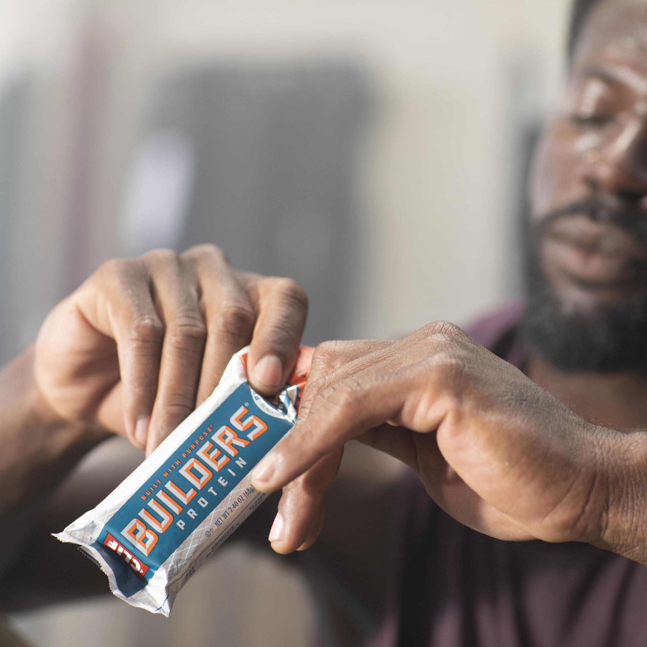 CLIF BUILDERS Protein Bars - Chocolate Peanut Butter Flavor - 20g Plant Based Protein - Gluten Free - Non-GMO - Low Glycemic - No Artificial Sweeteners - Value Pack, 2.4 oz. (12 Count) - Image 8