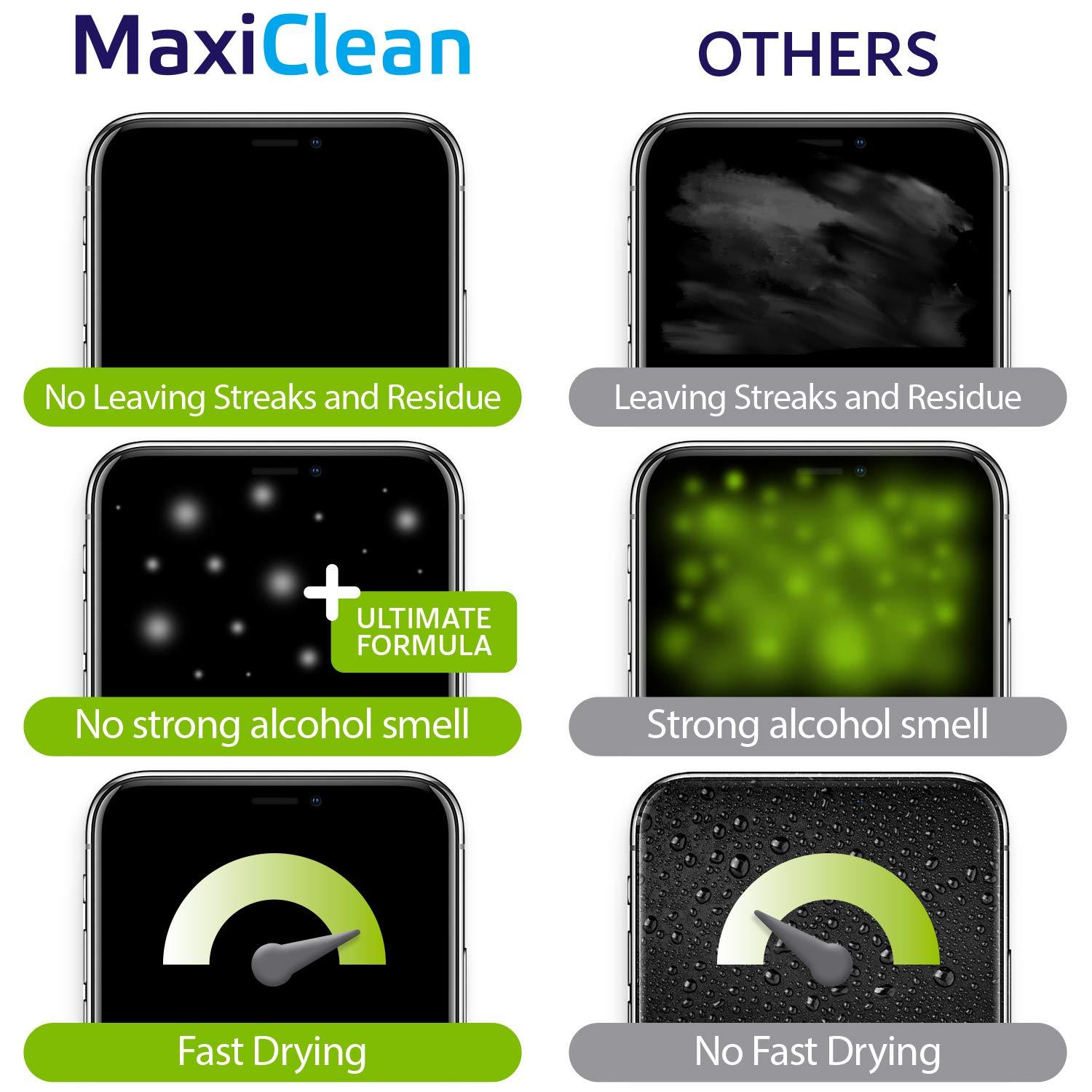 MAXI CLEAN 440 Pack Lens Wipes for Eyeglasses Pre-Moistened, Individually Wrapped Streak-Free Cleaning for Glasses & Laptop Screens, Glasses Cleaner Wipe Bulk 5.5 x 4.7 Inch, Sunglasses & Phone Wipe - Image 2