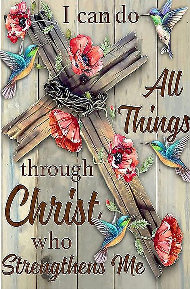 Clendo Christ Diamond Painting Kits for Adults, 5D DIY Full Drill Diamond Dots Paintings with Diamonds Gem Art and Crafts for Adults Home Wall Decor, Crucifix 12x16in