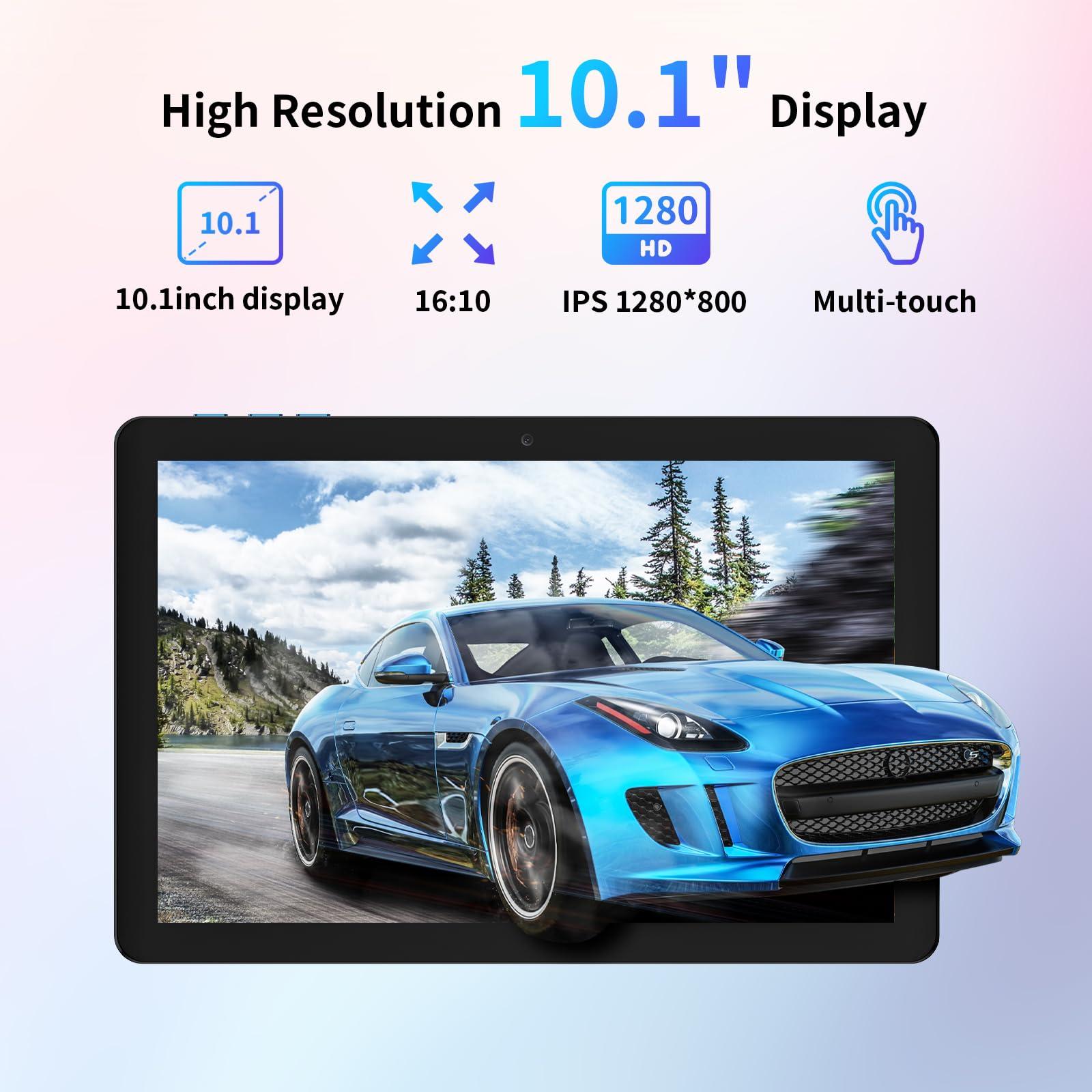 AWOW Tablet 10 inch with Keyboard: Android 14 8GB+64GB Widevine L1 8-Core CPU Tablet PC 7000mAh Battery Face Recognition Metal Body with Keyboard, Mouse, Type C, Adapter, Case, OTG Adapter, Pen - Image 5