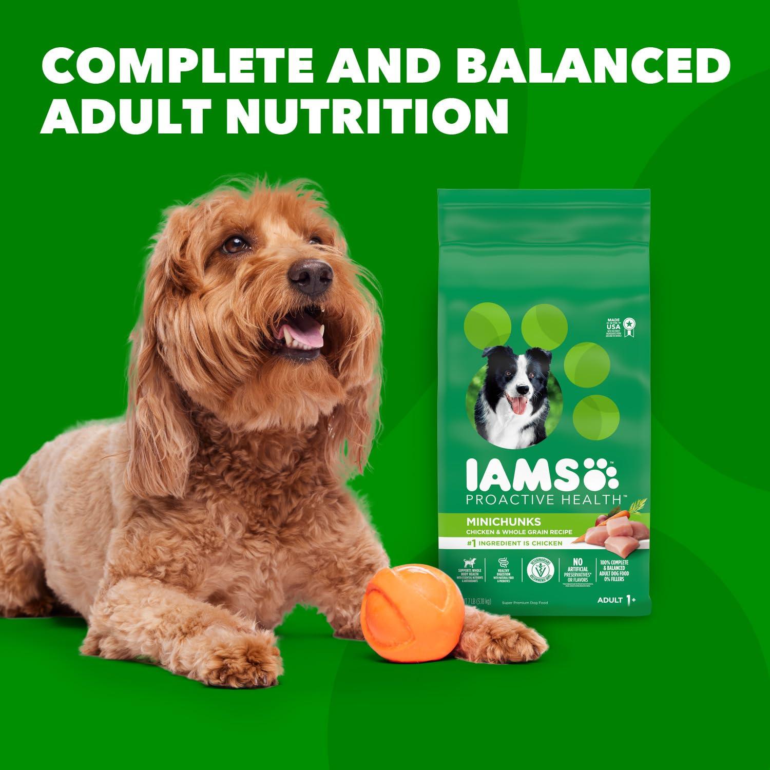 IAMS Proactive Health Minichunks Adult Dry Dog Food with Real Chicken, 30 lb. Bag - Image 11