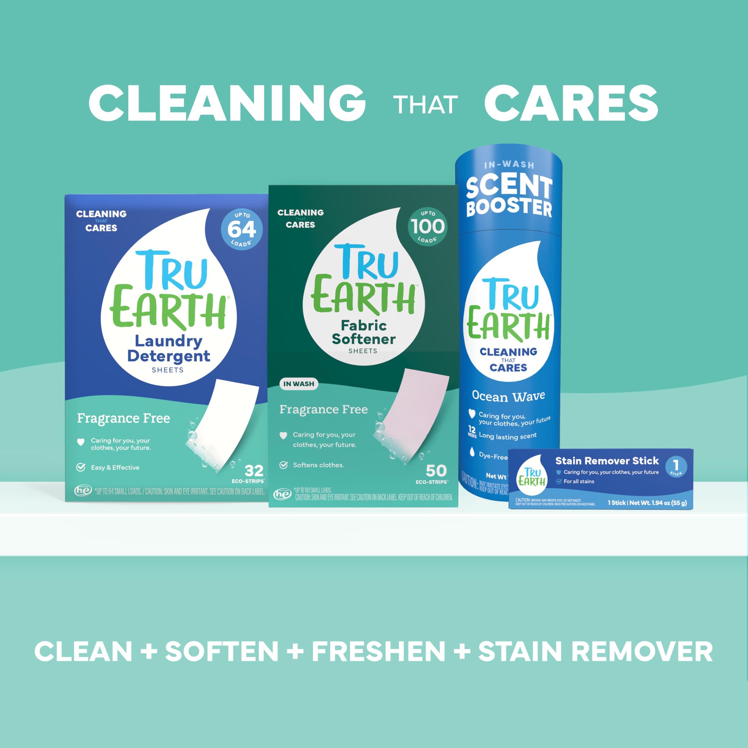 Tru Earth Hypoallergenic, Eco-friendly & Biodegradable Plastic-Free Laundry Detergent Sheets/Eco-Strips for Sensitive Skin, 32 Count (Up to 64 Loads), Fragrance-Free - Image 9