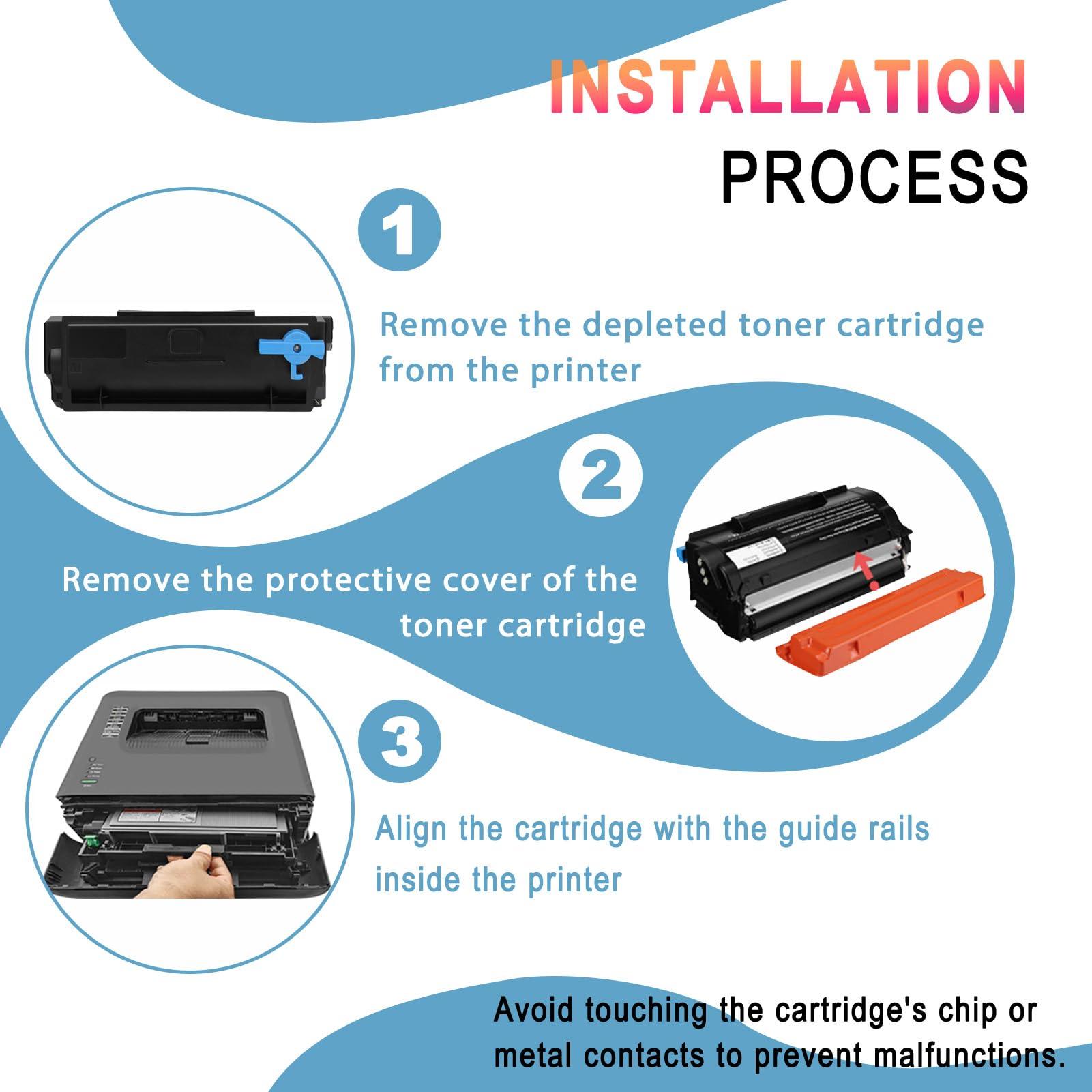 B600 B605 106R03944 Compatible High Yield Toner Cartridges Replacement for Xerox B600 Toner Cartridges Work for VersaLink B600 B605 B610 B615 Printer 4set - Image 6