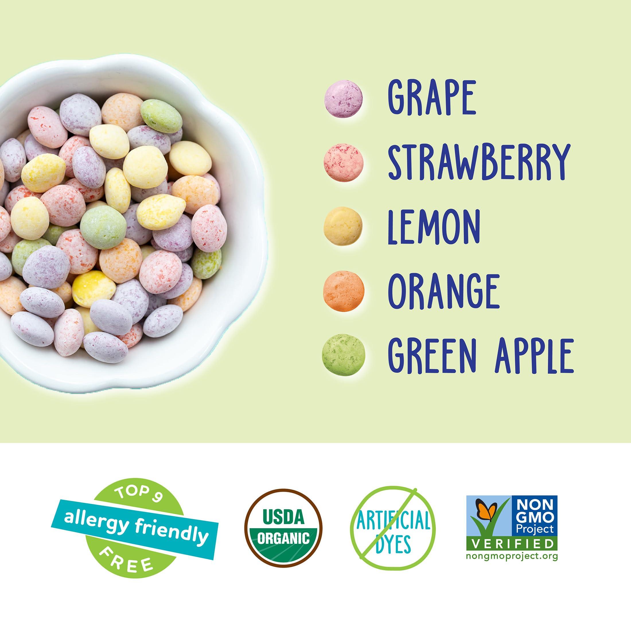 YumEarth Organic Sour Giggles Chewy Candy - Allergy Friendly (Top 9 Free), No Artificial Dyes or Flavors, Non GMO, Gluten Free, Vegan - Individually Wrapped Sour Snack Packs - 0.5 Ounce (Pack of 10) - Image 4