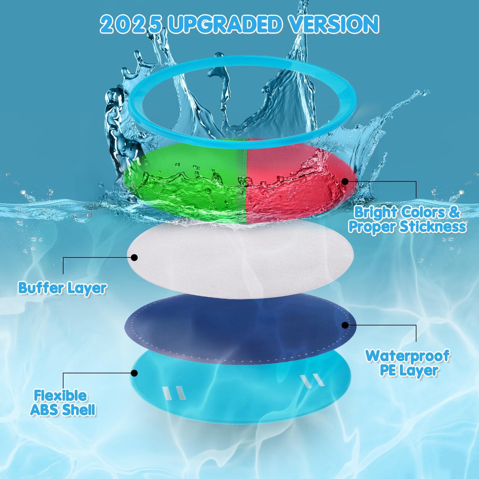 Ayeboovi Toss and Catch Ball Set Beach Toys Pool Toys Outdoor Games Outdoor Toys Yard Games Easter Toys Gifts for Kids Ball and Catch Game with 4 Paddles and 4 Balls [Upgraded Version] - Image 7