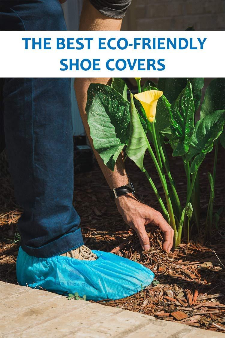 Blue Shoe Guys Premium Disposable Boot & Shoe Covers Booties | 100 Pack | Durable, Non-Slip, Non-Toxic, Water Resistant, Recyclable Protectors for Indoor & Outdoor | Large Size Fits Most Shoes - Image 8