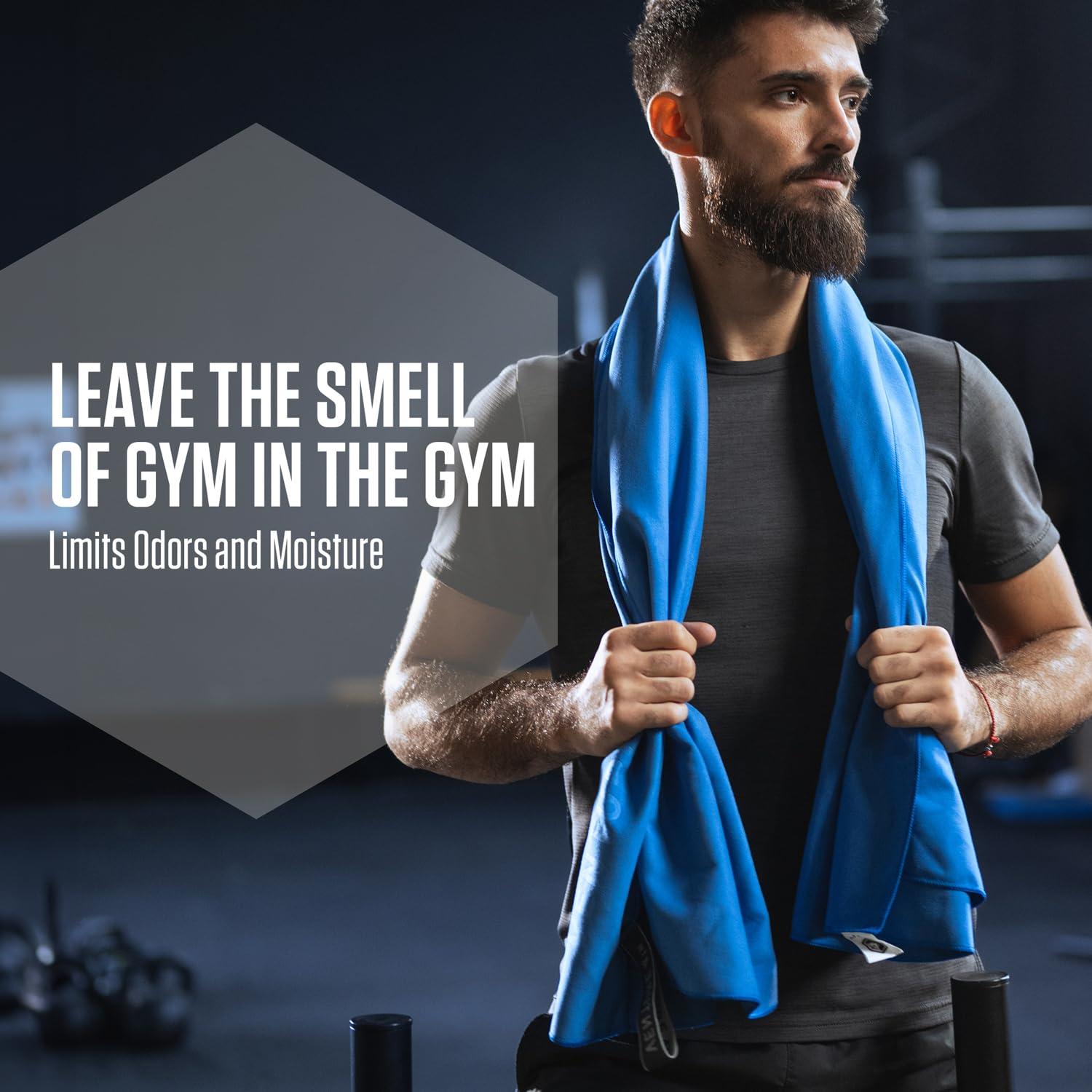 VENTURE 4TH Quick Dry Towel. Microfiber Travel Towel Ideal for Camping, Hiking, Backpacking, Gym. Lightweight & Fast Drying Travel Towels for Body. Compact & Easy to Pack - Blue Medium - Image 6