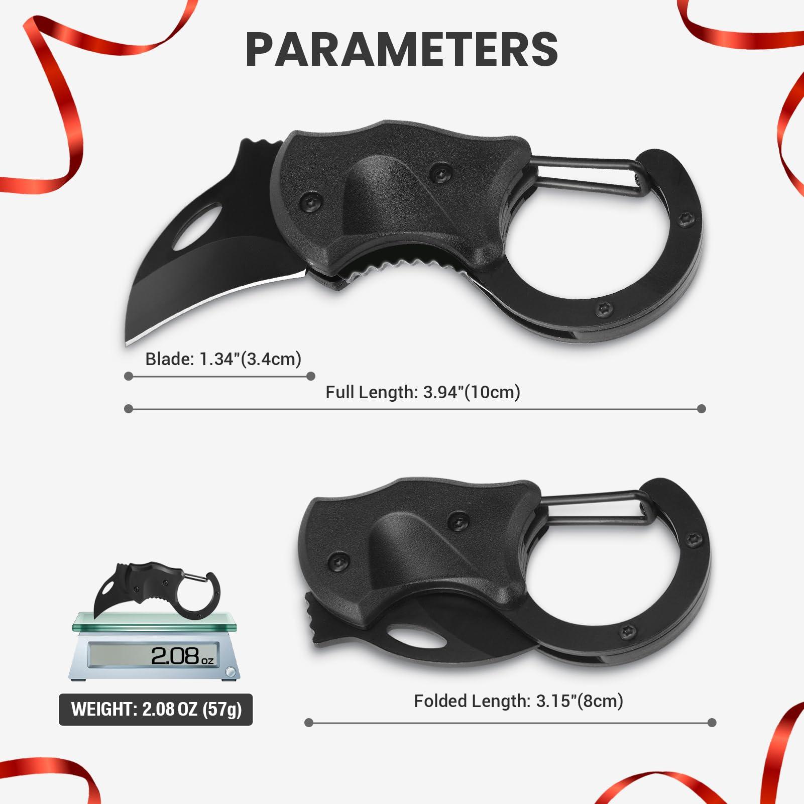 FUNBRO Small Pocket Knife Fathers Day Dad Gifts for Men from Daughter Wife Son, EDC Knives Birthday & Christmas Gifts for Him, Mens Stocking Stuffers Gifts Idea for Boyfriend Husband Grandpa - Image 6