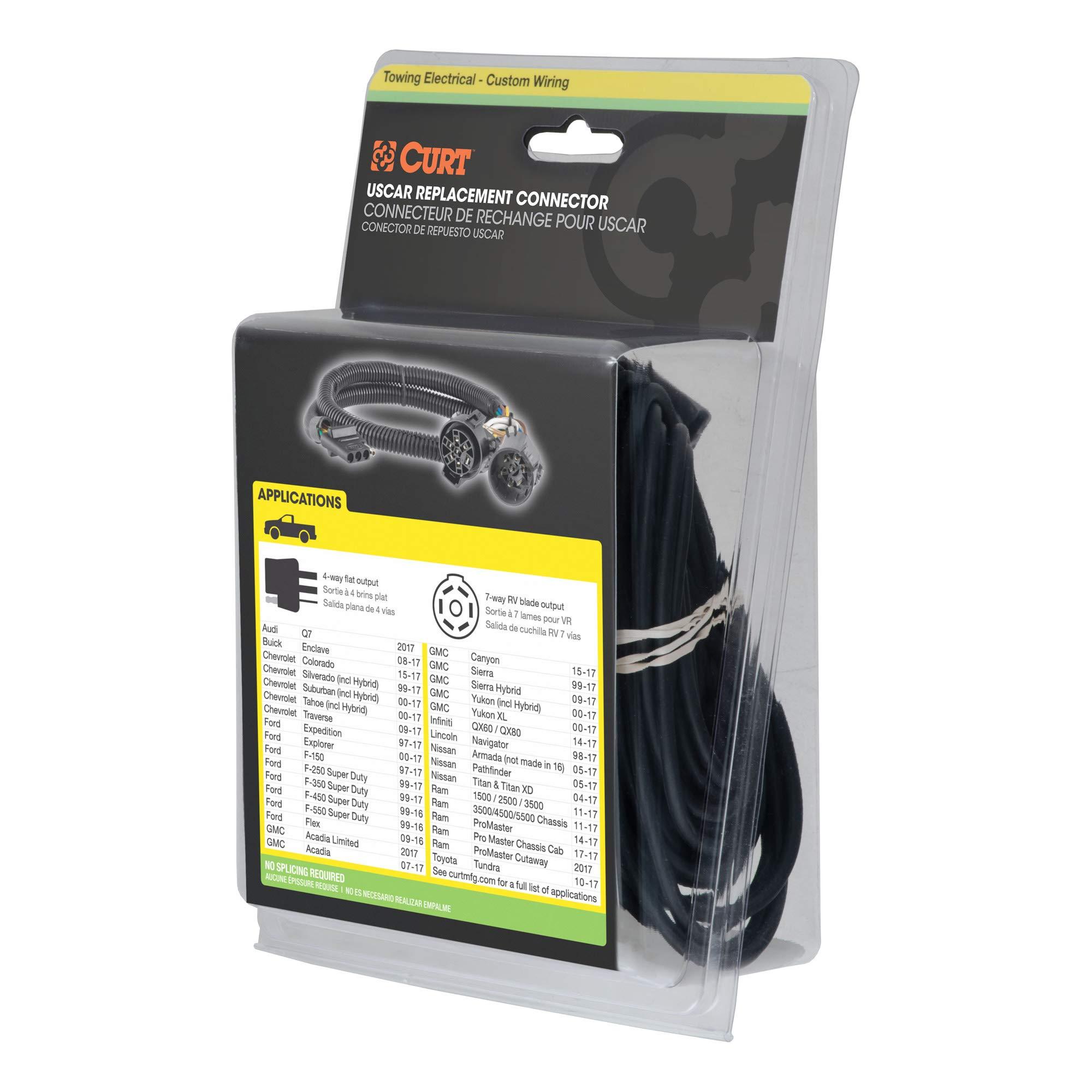 CURT 55384 Replacement Vehicle-Side Custom USCAR 4-Pin Trailer Wiring Harness - Image 8