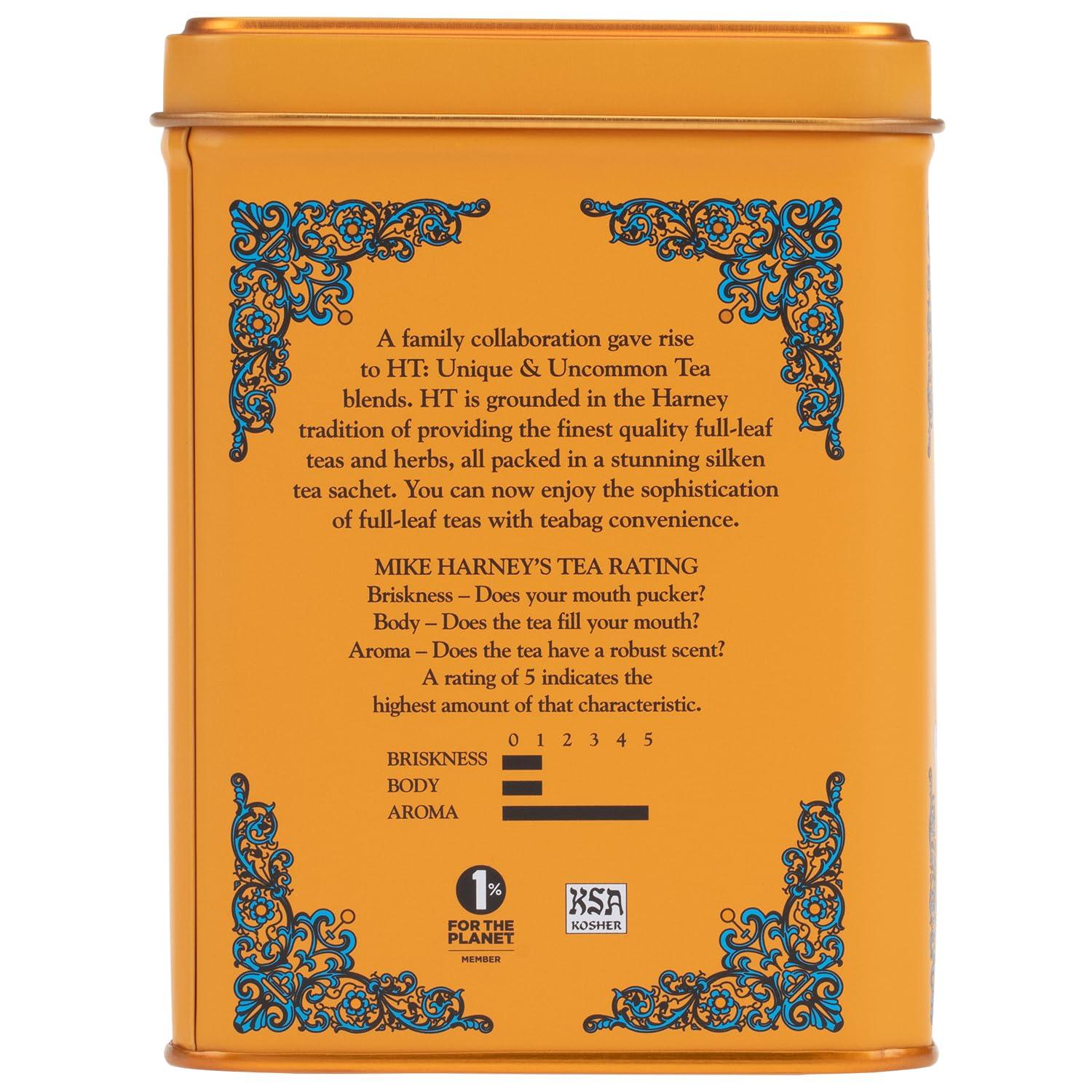 Harney and Sons Decaf Hot Cinnamon , Decaf Flavored Black 20 Sachets per Tin 1.4oz - Image 2