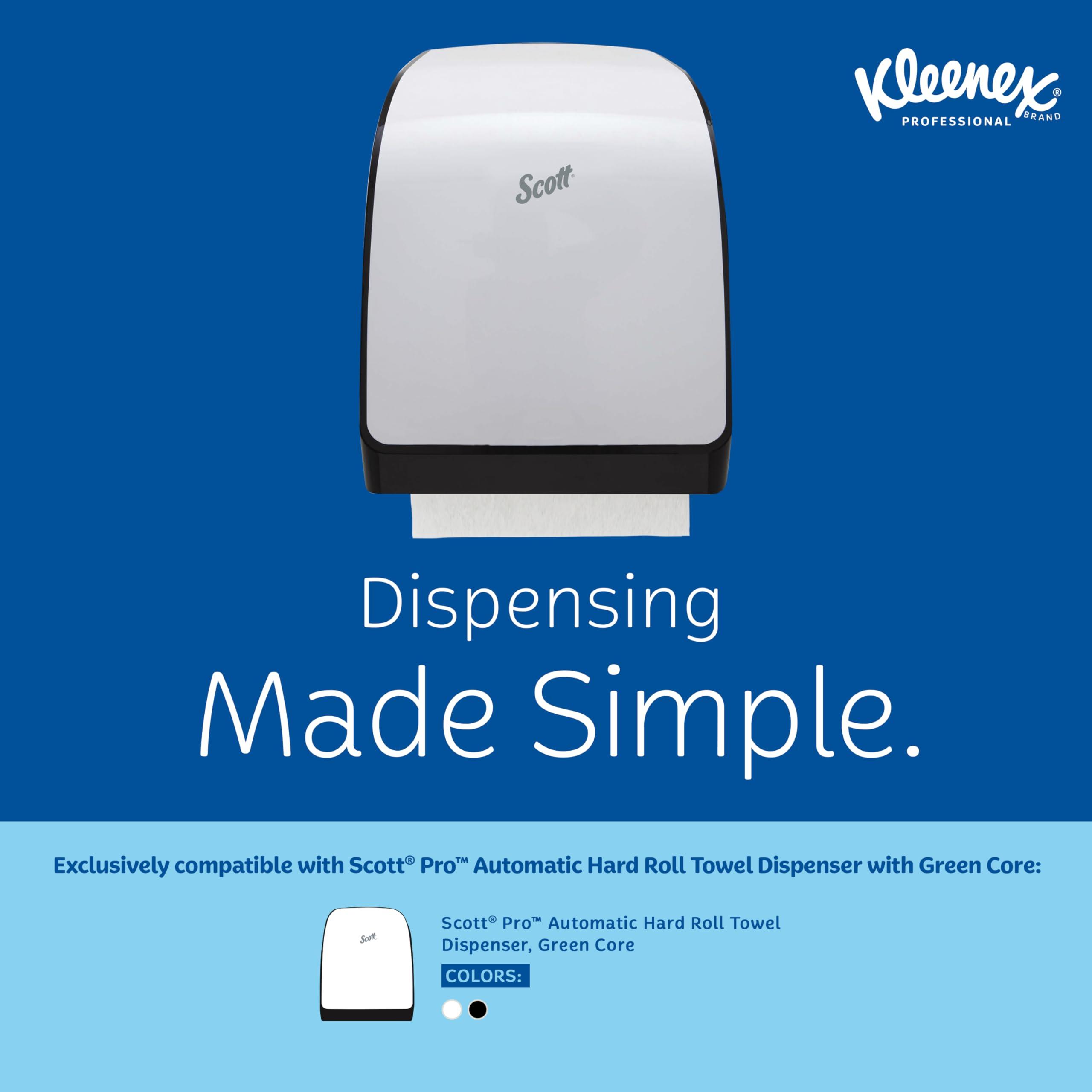 Kleenex Professional Hard Roll Paper Towels, Bulk (25630), Premium Absorbency Pockets, White, for Scott-brand Green Core Dispensers (6 Rolls at 700' Each, 4,200'/Case) - Image 8