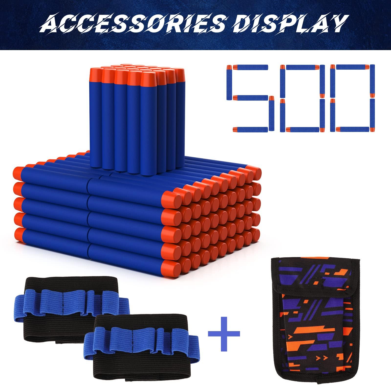 Tudaymol Nerf Bullets 500 Official Dart for Nerf N-Elite Series Refill Darts Foam Bullets Ammo Packs - Compatible with All Elite Blaster - Image 5