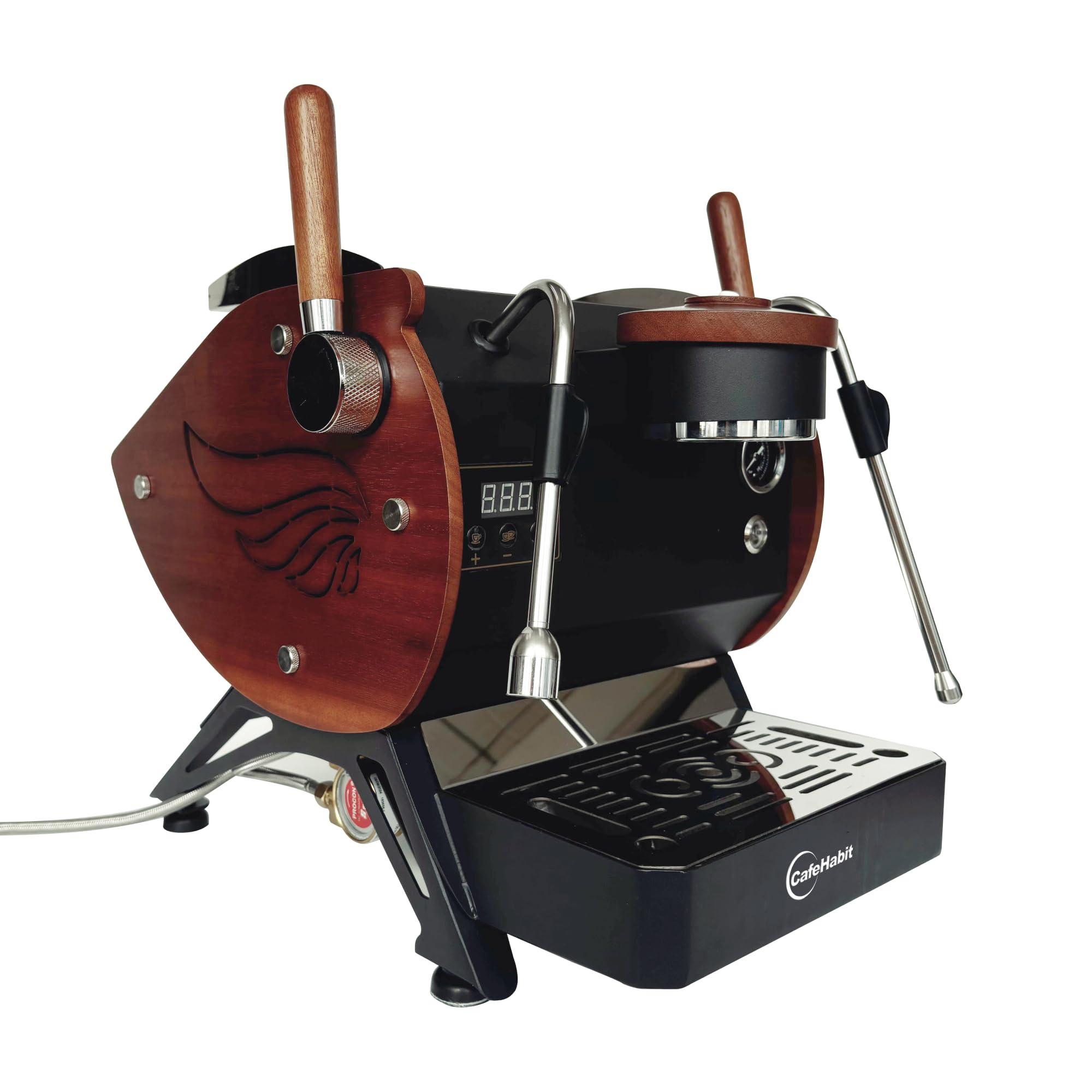 Premium White Espresso Coffee Machine - Featuring Shot Timer, Heat Exchanger, and Rotary Pump for Barista-Quality Brewing at Home or in the Office - Image 2