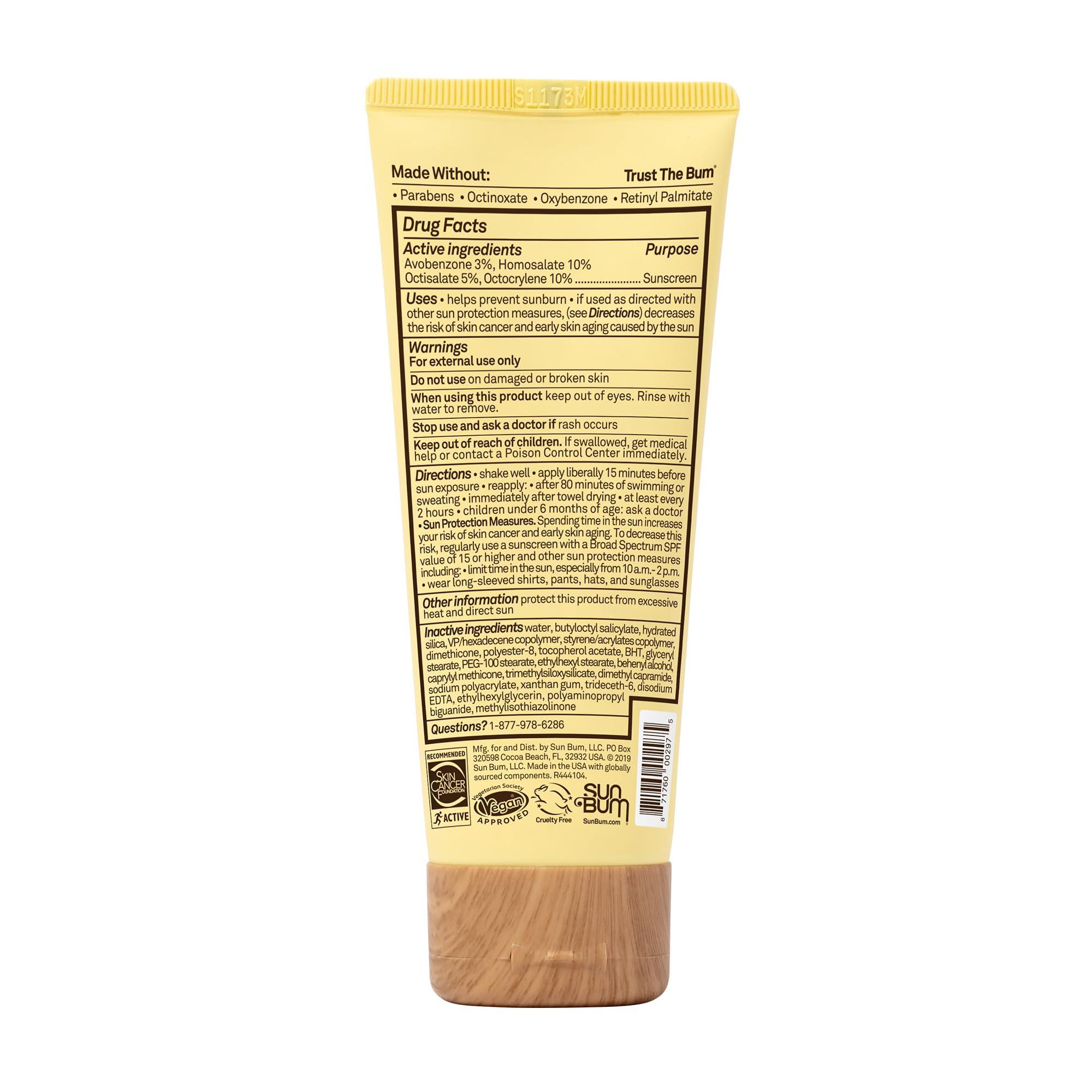 Sun Bum Original SPF 50 Sunscreen Face Lotion - Broad Spectrum Moisturizing Facial Sunscreen with Vitamin E - Hawaii 104 Act Compliant (Made without Octinoxate & Oxybenzone) - Travel Friendly - 3 oz - Image 2
