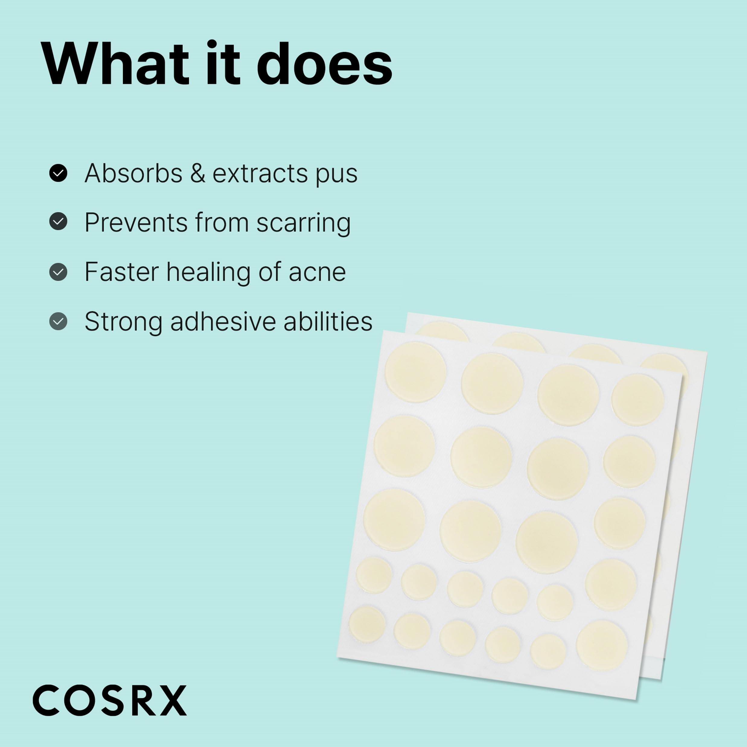 COSRX Acne Pimple Patch Absorbing Hydrocolloid Original 3 Size Patches for Blemishes and Zits Cover, Spot Stickers for Face and Body, Not Tested on Animals - Image 7