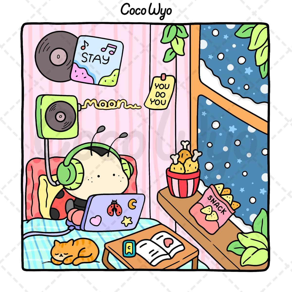 Cozy Friends: Coloring Book for Adults and Teens Featuring Super Cute Animal Characters with Easy and Simple Designs for Relaxation - Image 4