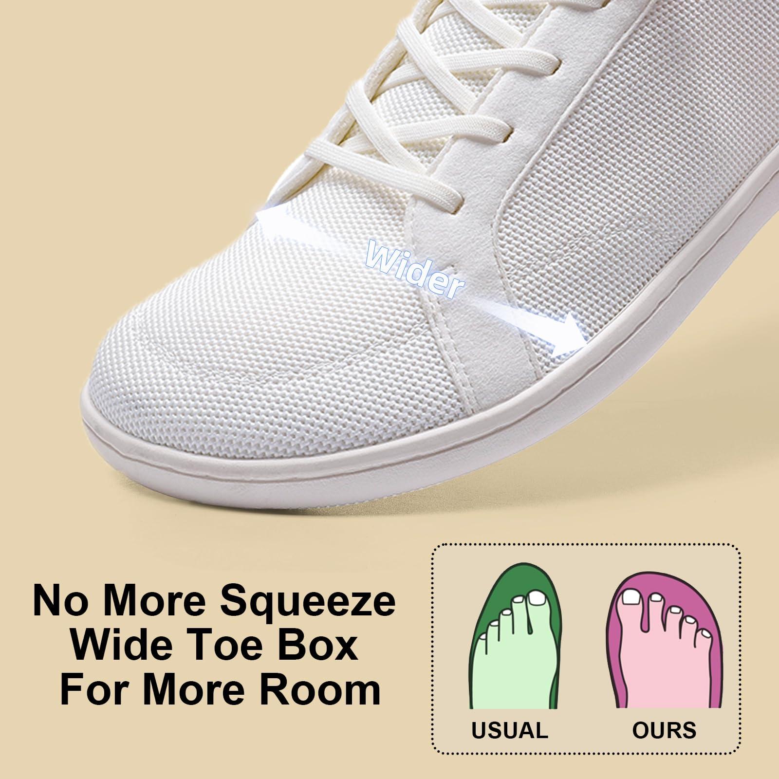 Men's Barefoot Wide Toe Box Shoes - Minimalist Barefoot Shoes with Zero Drop Sole Extra Wide Slip on Walking Shoes for Men - Image 3