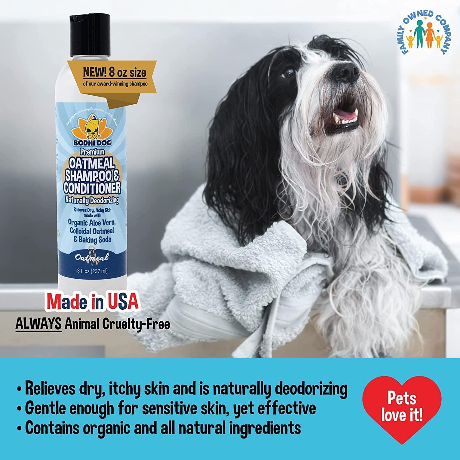 Bodhi Dog Baby Powder Scented Cat & Dog Cologne 4oz + Oatmeal Dog Shampoo & Conditioner for Pet Grooming 8oz | Moisturizing Dog Shampoo for Sensitive Skin | Deodorizing Cat and Dog Grooming Bundle - Image 8