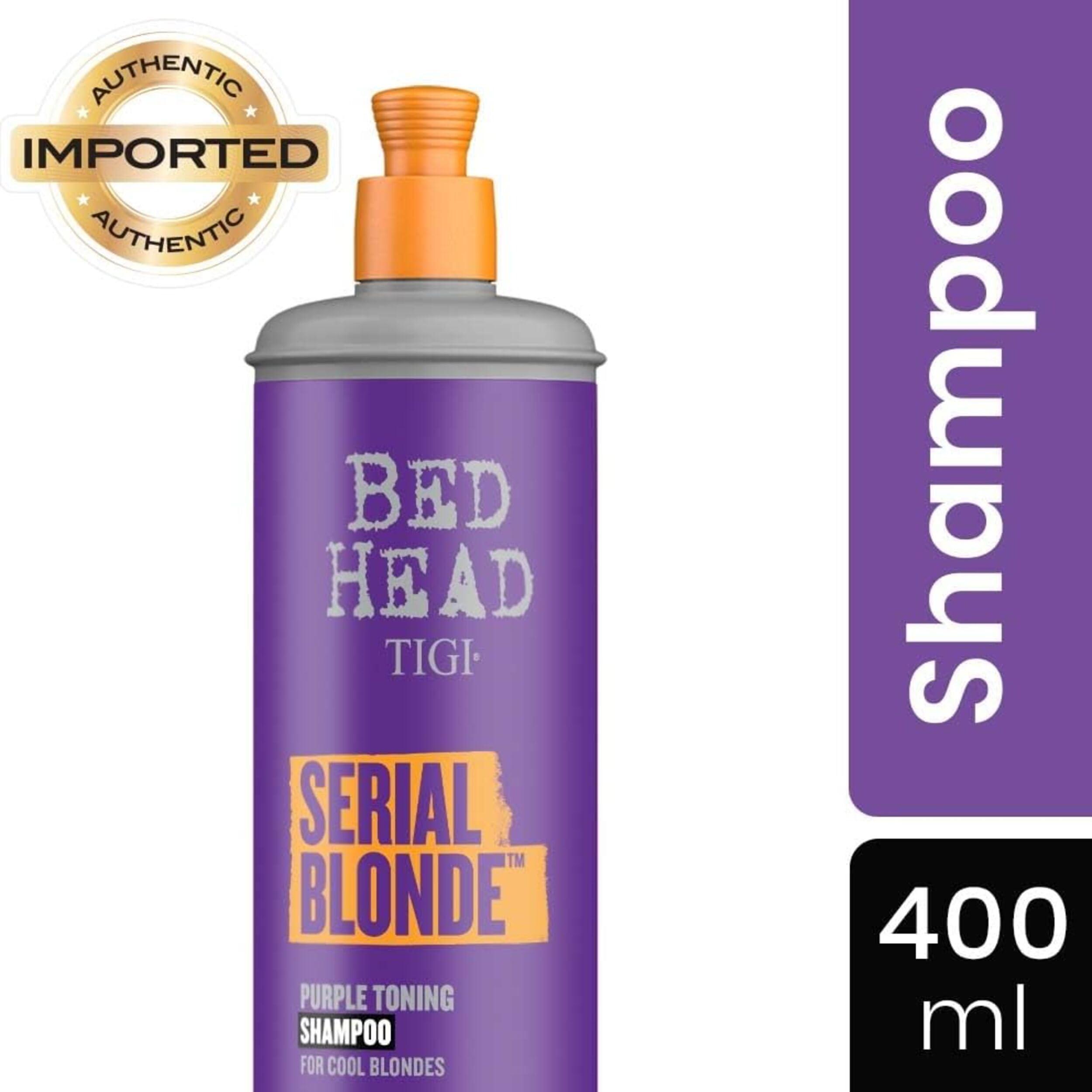 TIGI Bed Head Purple Toning Shampoo for Chemically Treated Hair Serial Blonde Sulfate-Free Shampoo 13.53 fl oz - Image 3