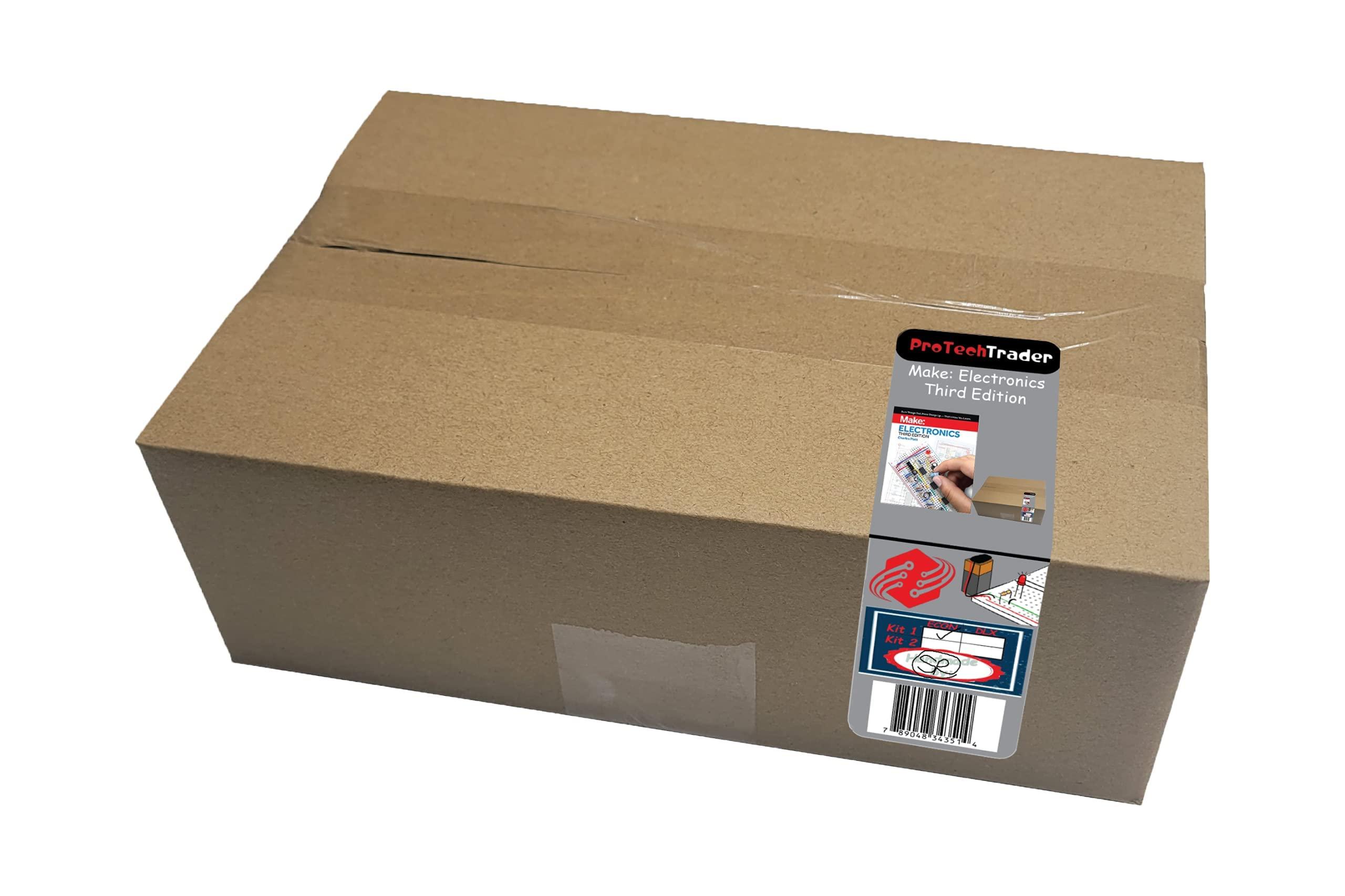 Make: Electronics 3rd Ed Kit 1 Economy - Beginner, Intermediate, & Advanced (Teen - Adult) Component Pack for The Experiments in Make: Electronics 3rd Ed by Charles Platt - Covers Sections 1-3