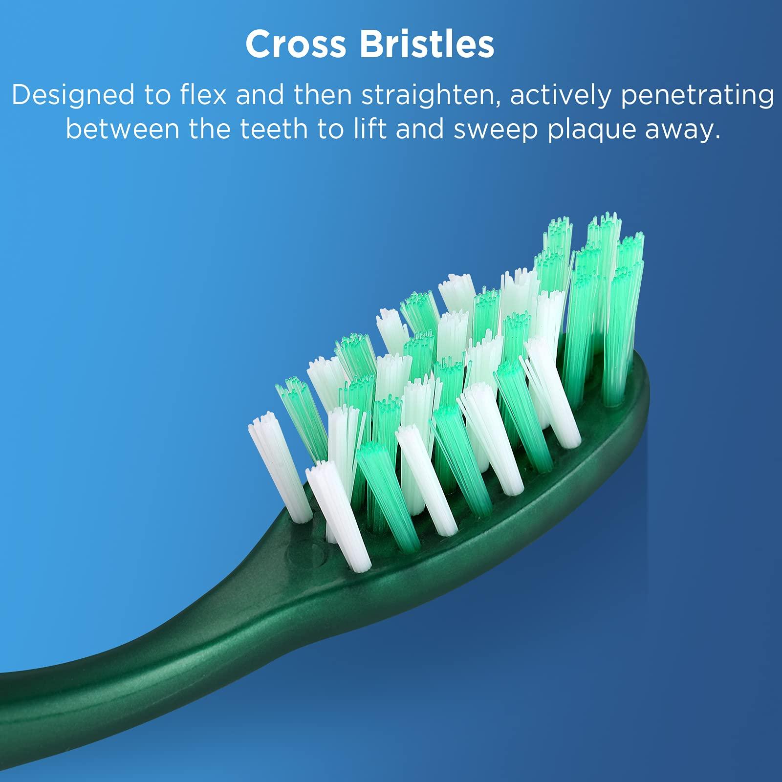 Fremouth Extra Firm Toothbrushes for Adults, Extra Hard Bristles, 6 Count - Image 3
