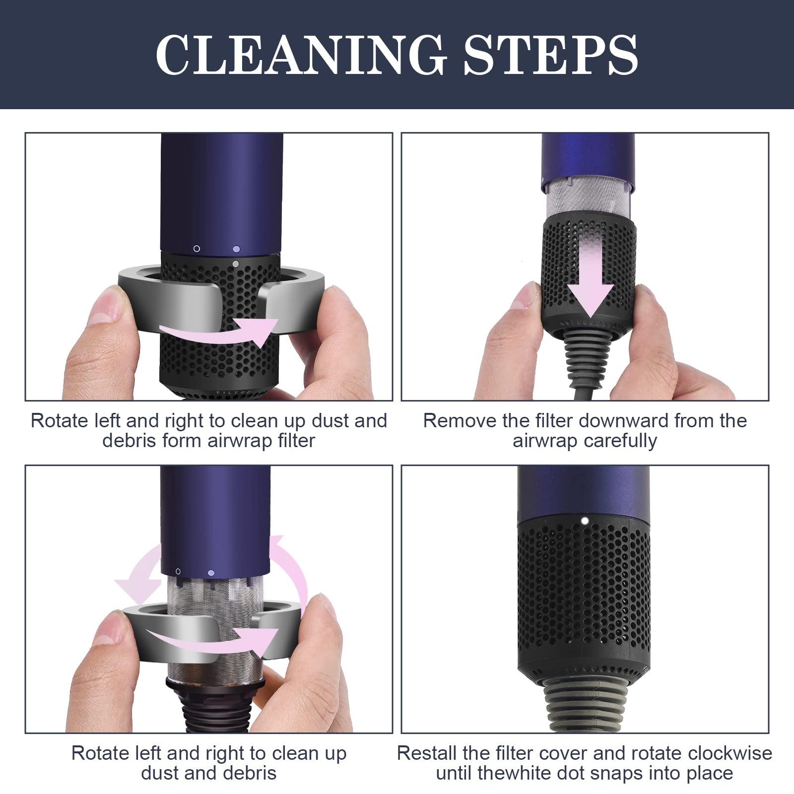 Filter Cleaning Tool for Dyson Airwrap Hair Styler - Gentle Round Brush and Lint Vent Cleaner Attachment - Image 4