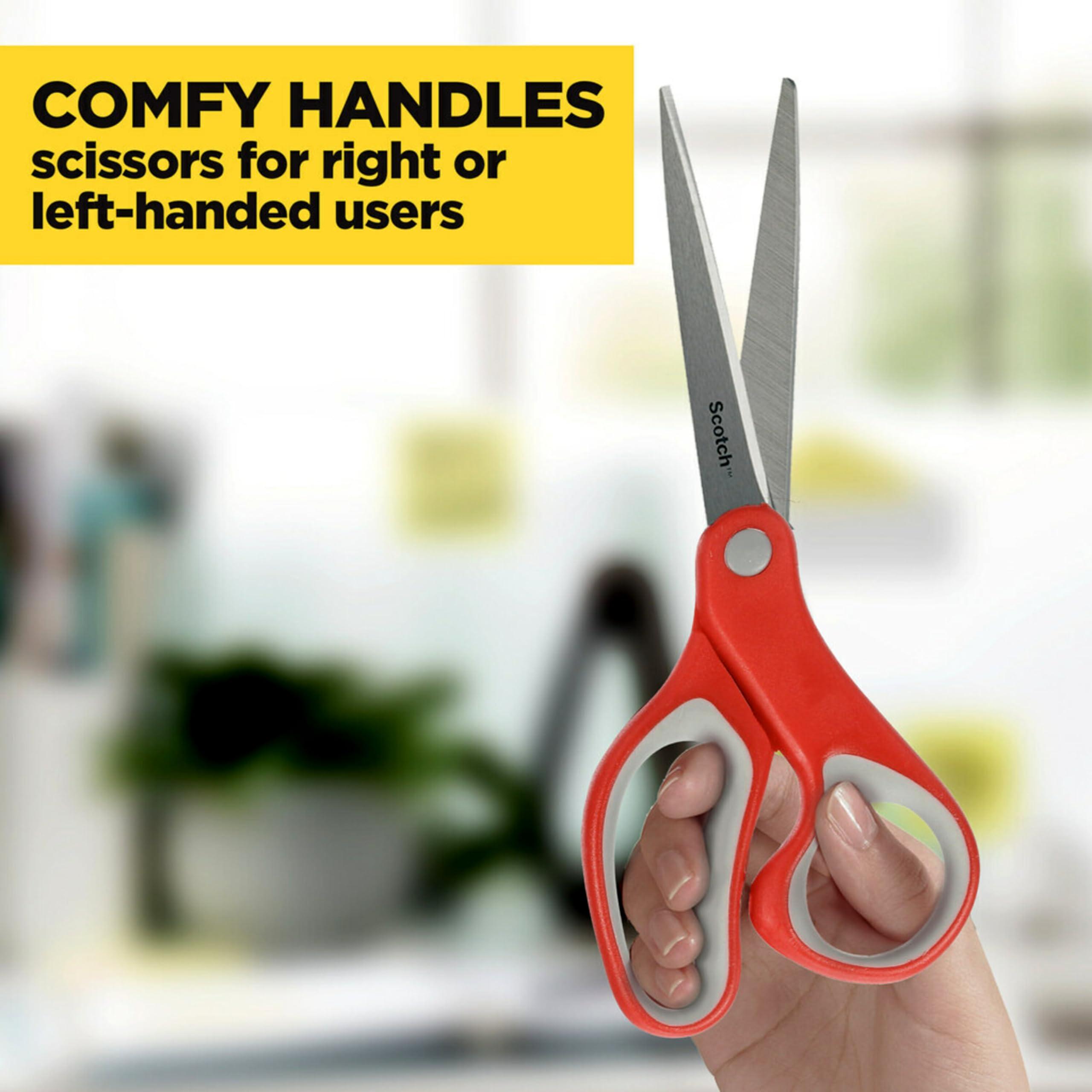 Scotch Multi-Purpose Scissors, Right or Left Hand, Stainless Steel Blades, 8-Inch, 2-Pack - Image 6